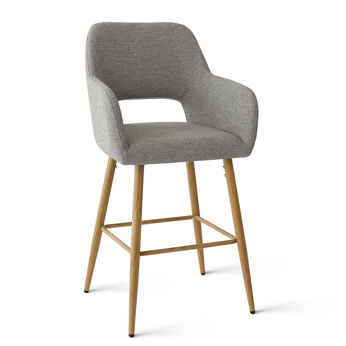 Maison Boucle ATLANTA-ARM-MB-GREY stools - View #5
