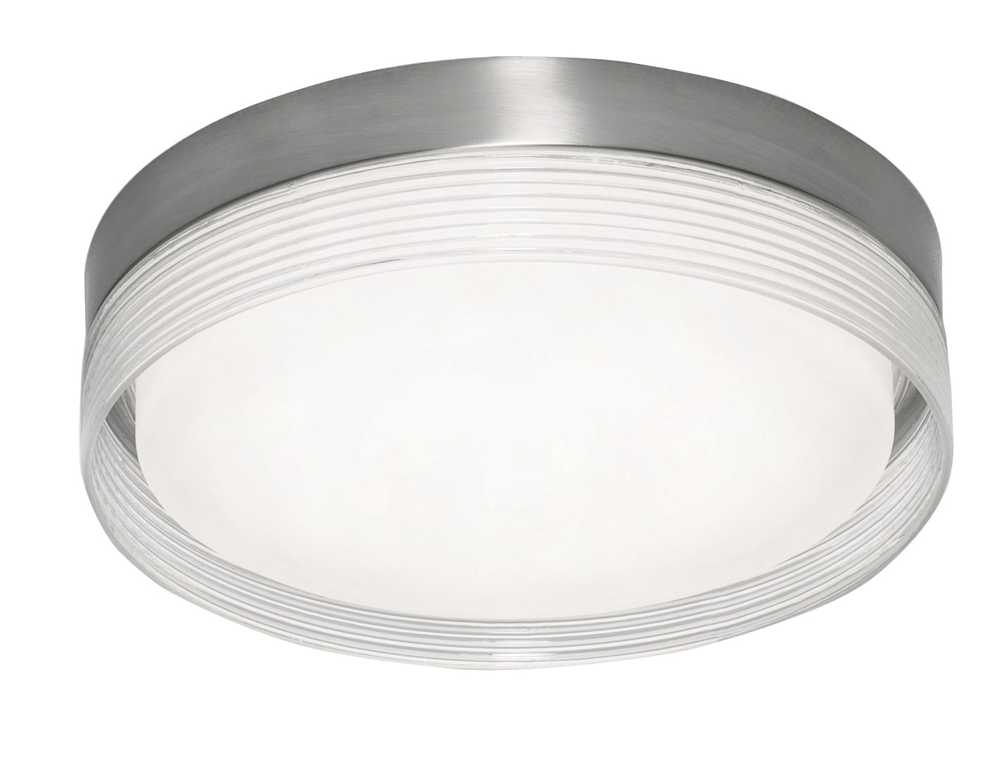 AFX TRBF15LAJD1SN Tribeca 1 -Light 16-in Satin Nickel Integrated LED Flush Mount Light