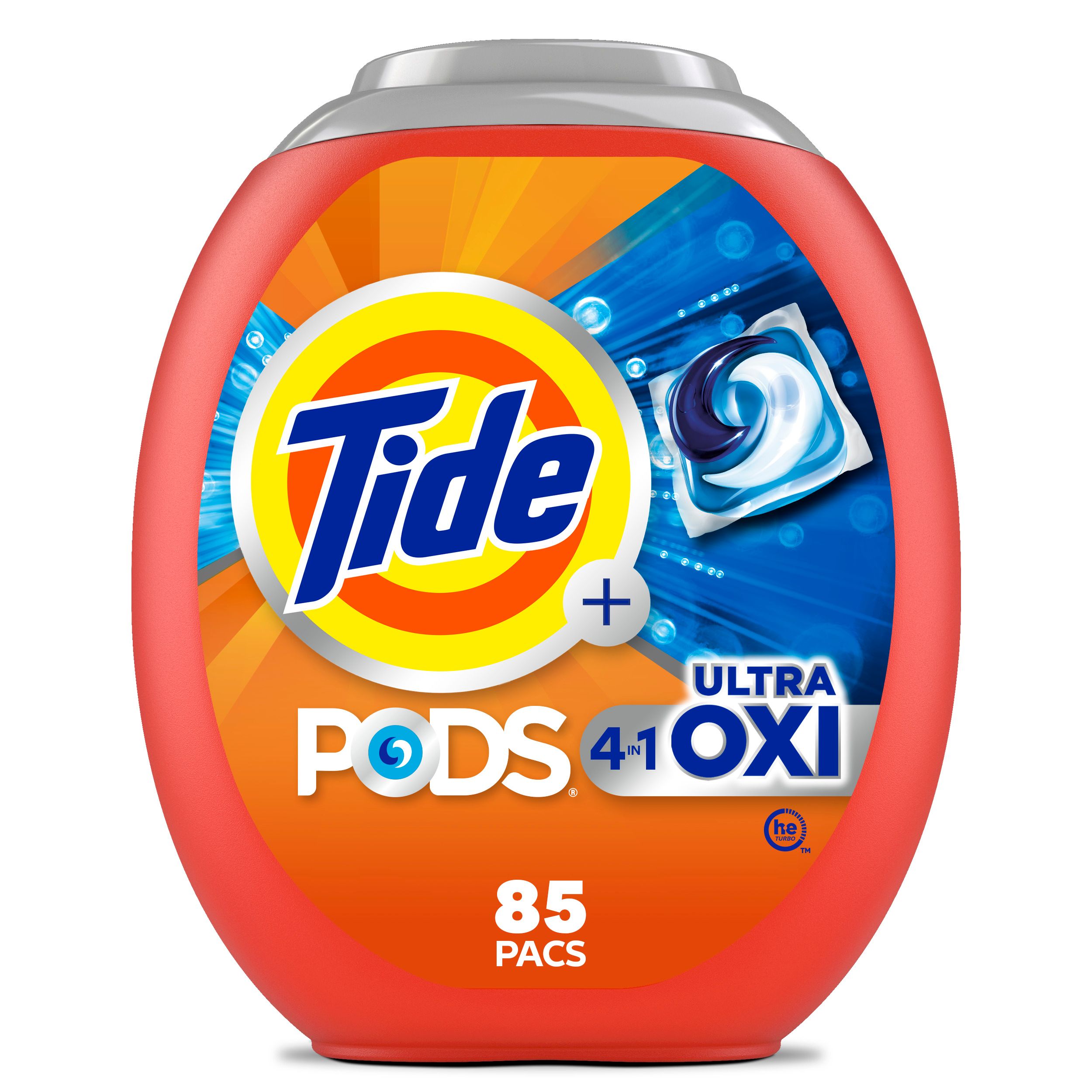 Tide Pods + Ultra Oxi Original HE Laundry Detergent 85 Loads 85 -Count