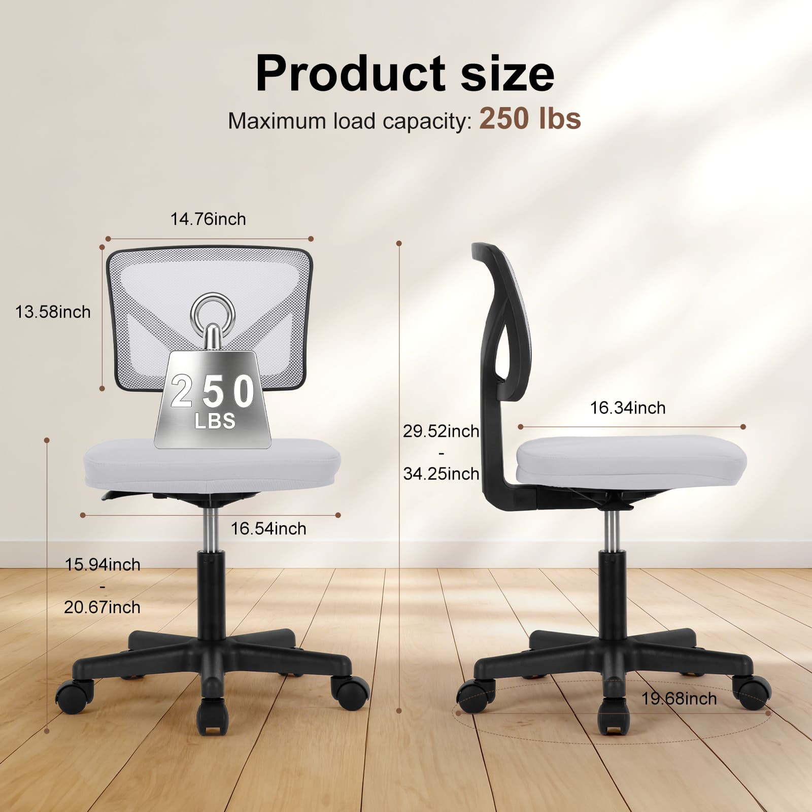 Sweetcrispy L-C-2077-GY Office-Chairs - View #6