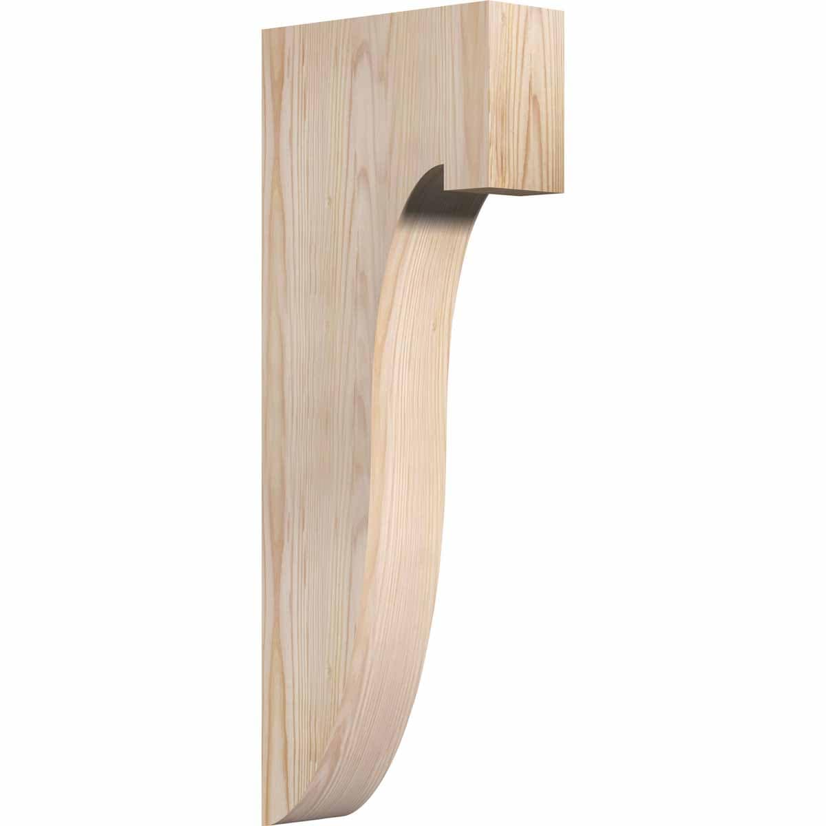 Ekena Millwork COR04X10X26DEL00SDF 3.5-in x 10-in x 26-in Del Monte Unfinished Douglas Fir Wood Paintable/Stainable Corbel