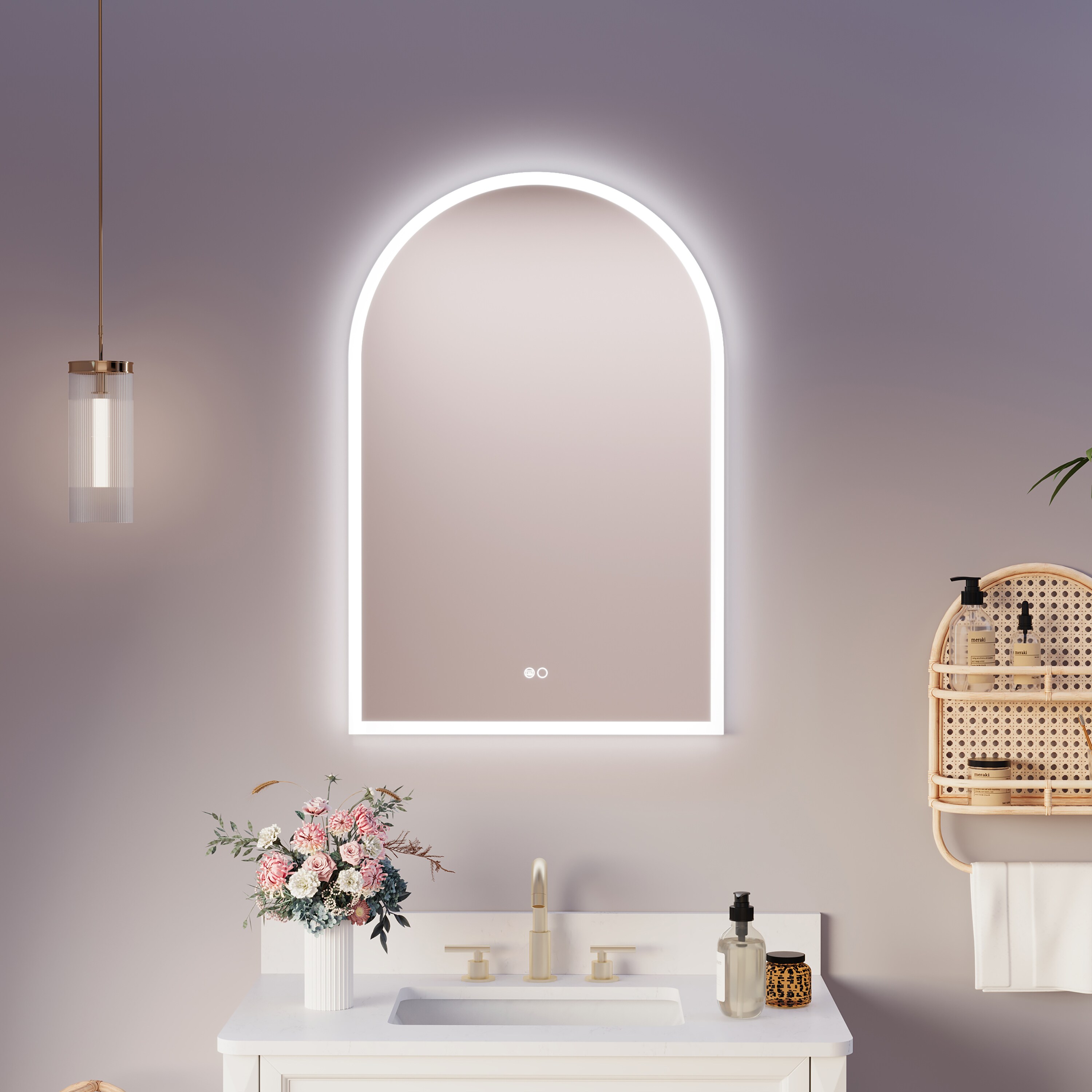 WELLFOR BTZ8044CA Framed-Bath-Mirrors - View #2