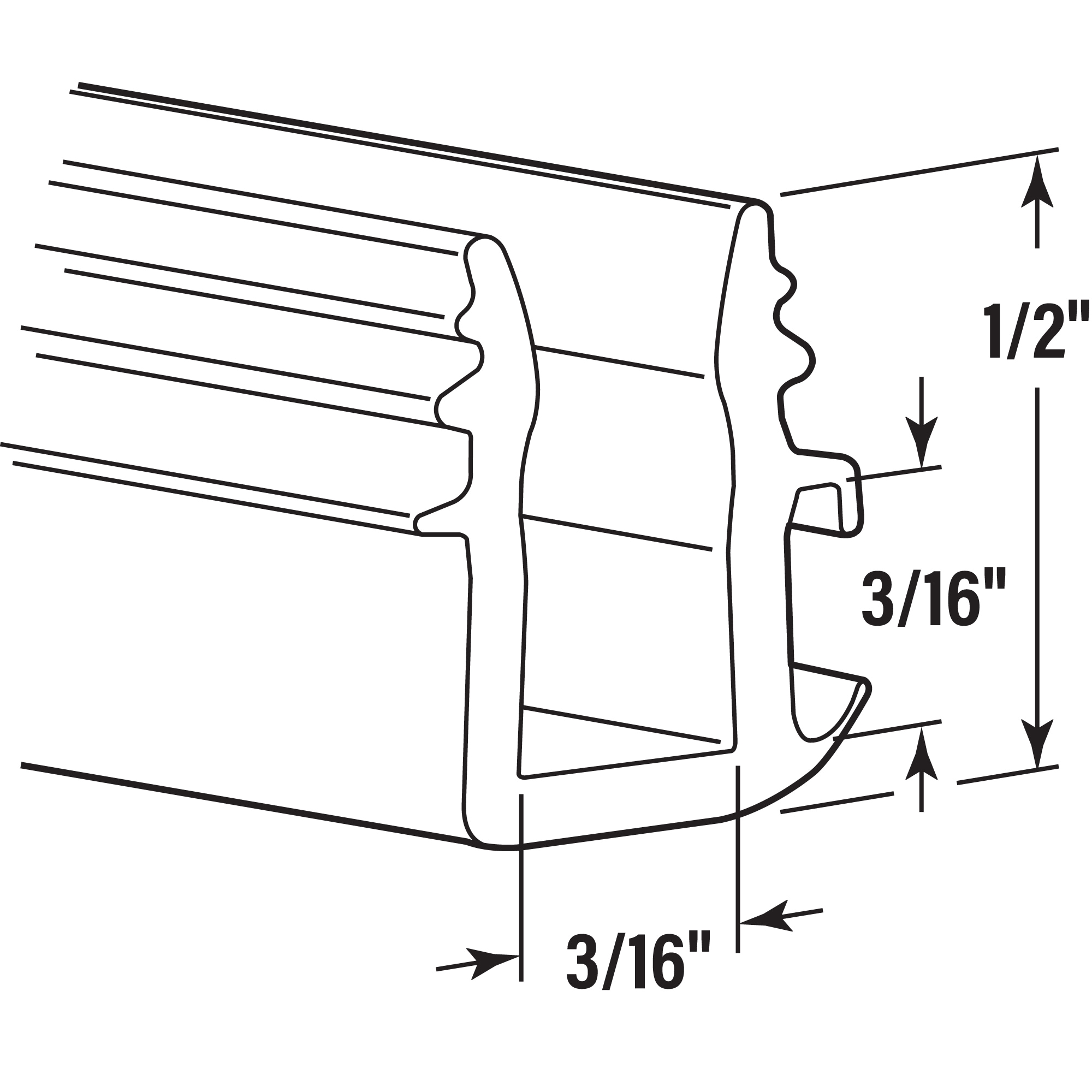 Prime-Line MP16760 weatherstriping - View #2
