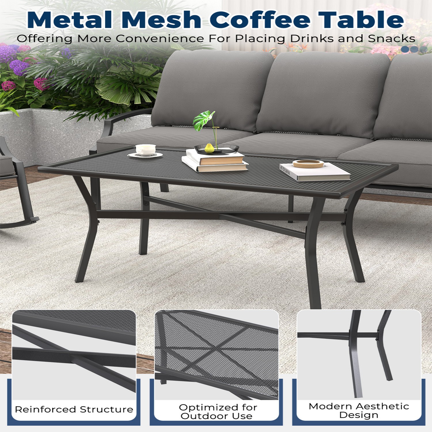 AECOJOY 16588DG-LS02 Patio-Conversation-Sets - View #4