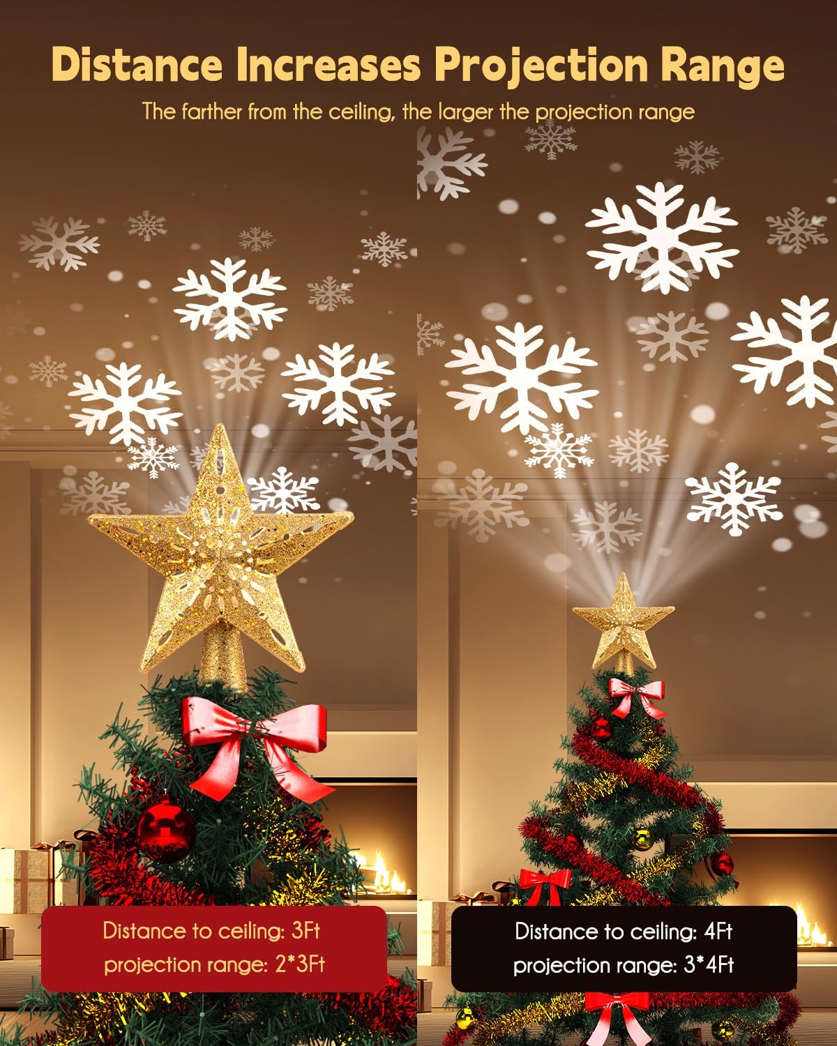 Brightown B08D6692YJ Christmas-Tree-Toppers - View #2