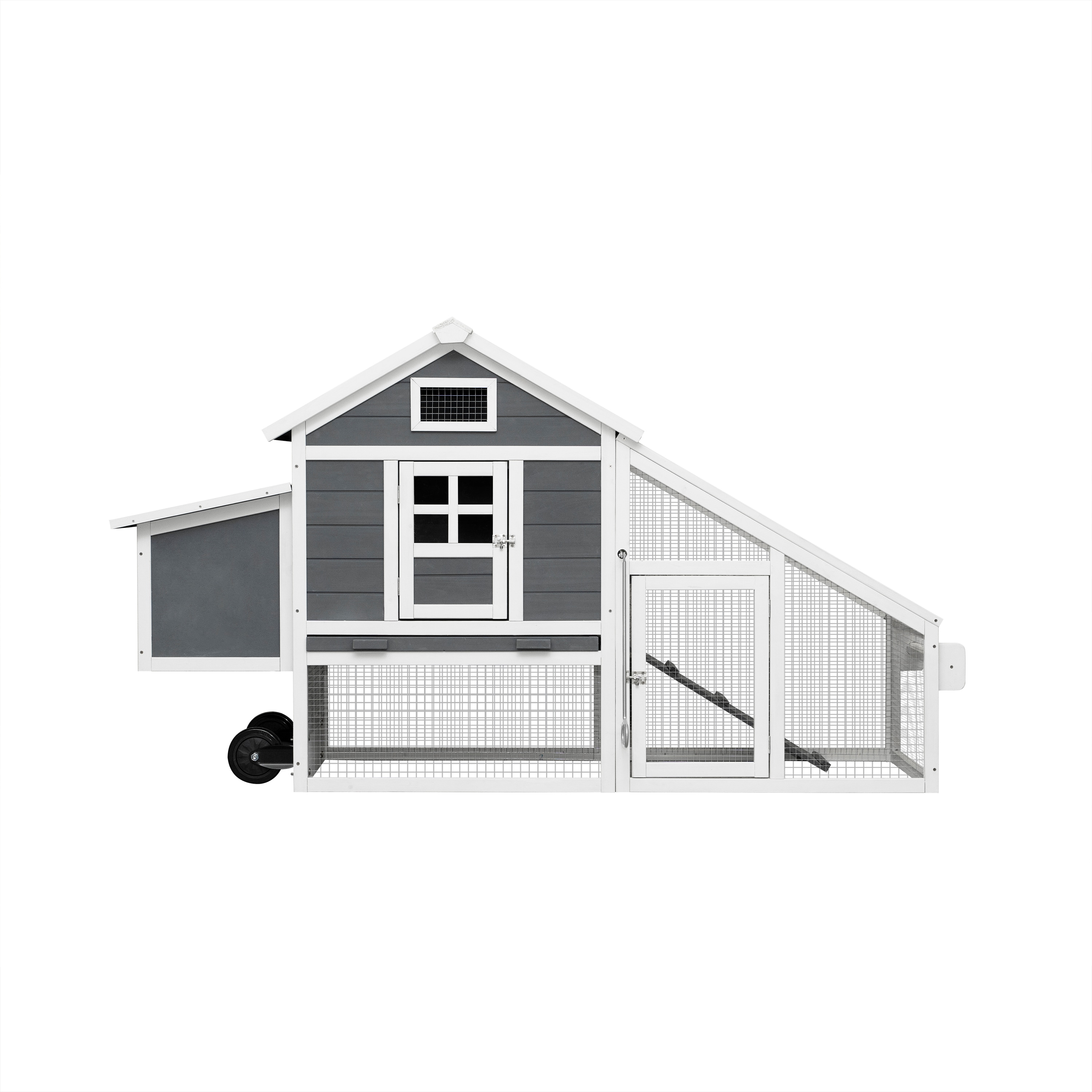 LIVIZA GIG-PS028GR Gray Wood Rabbit hutch