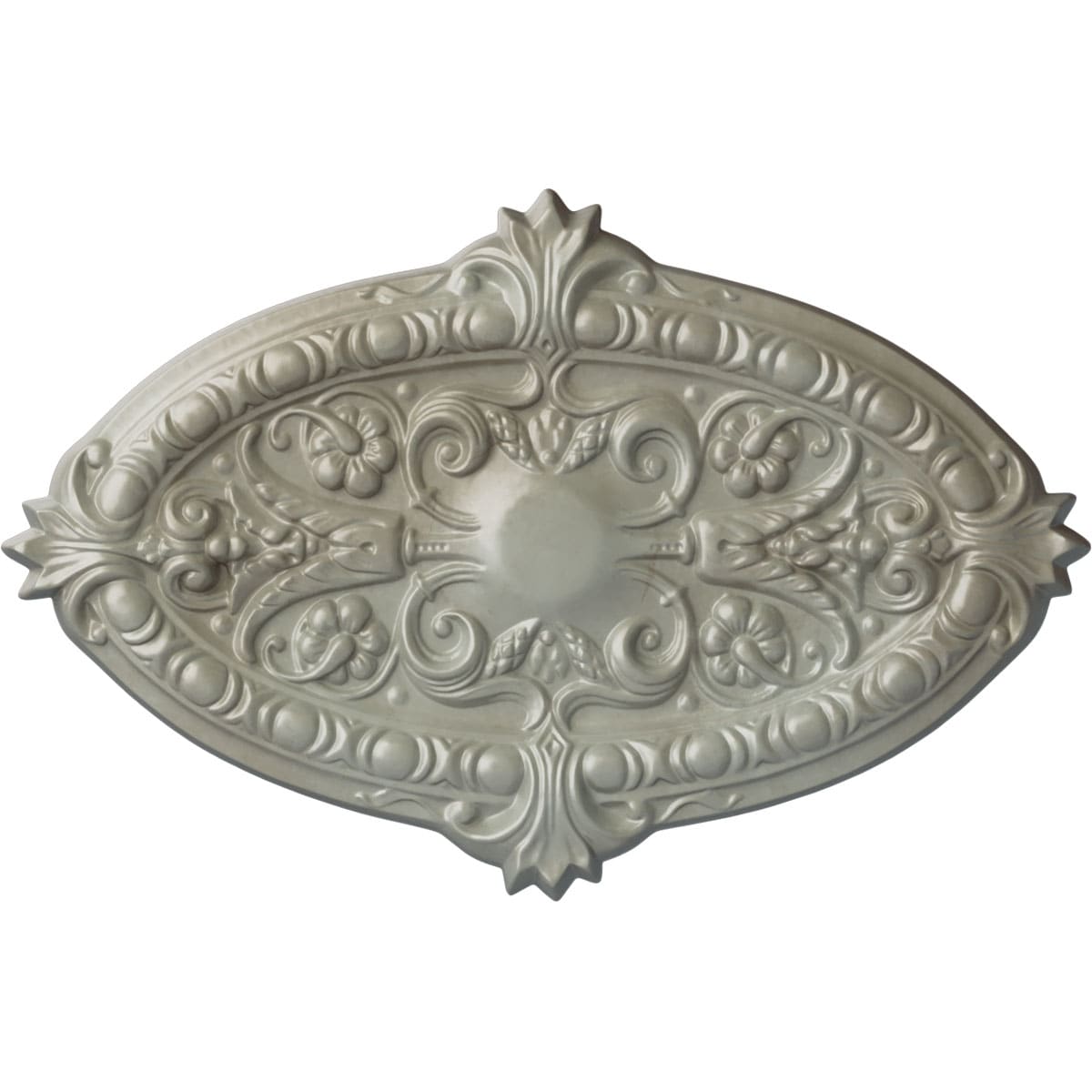 Ekena Millwork CM26MRFLS Marcella 17.25-in W x 26.75-in L Painted Flash Gold Polyurethane Whole Ceiling Medallion