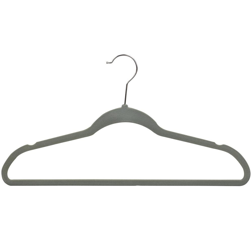 Simplify 25-Pack Slim Velvet Suit Hangers Ivory