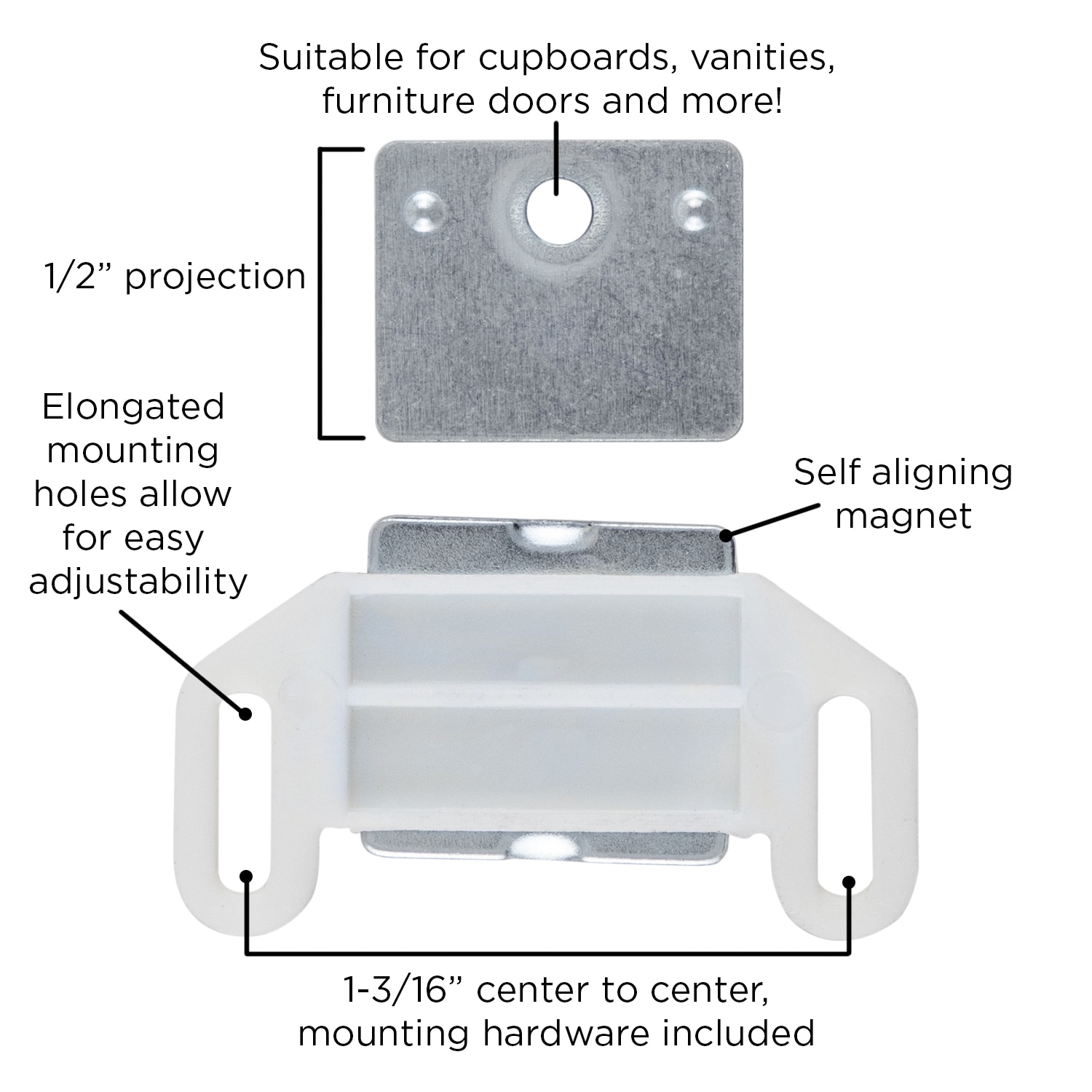 Hickory Hardware P110-W Cabinet-Hardware-Acessories - View #3