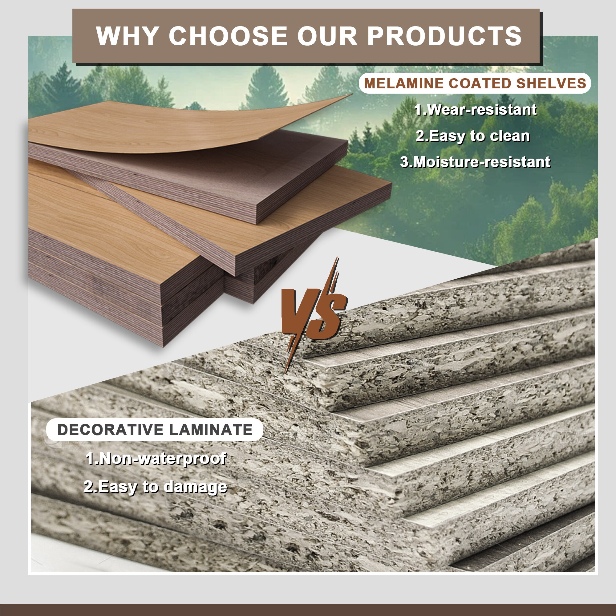 LOVMOR SF-Y-YMG04-20-N-1 Wood-Closet-Shelves - View #6