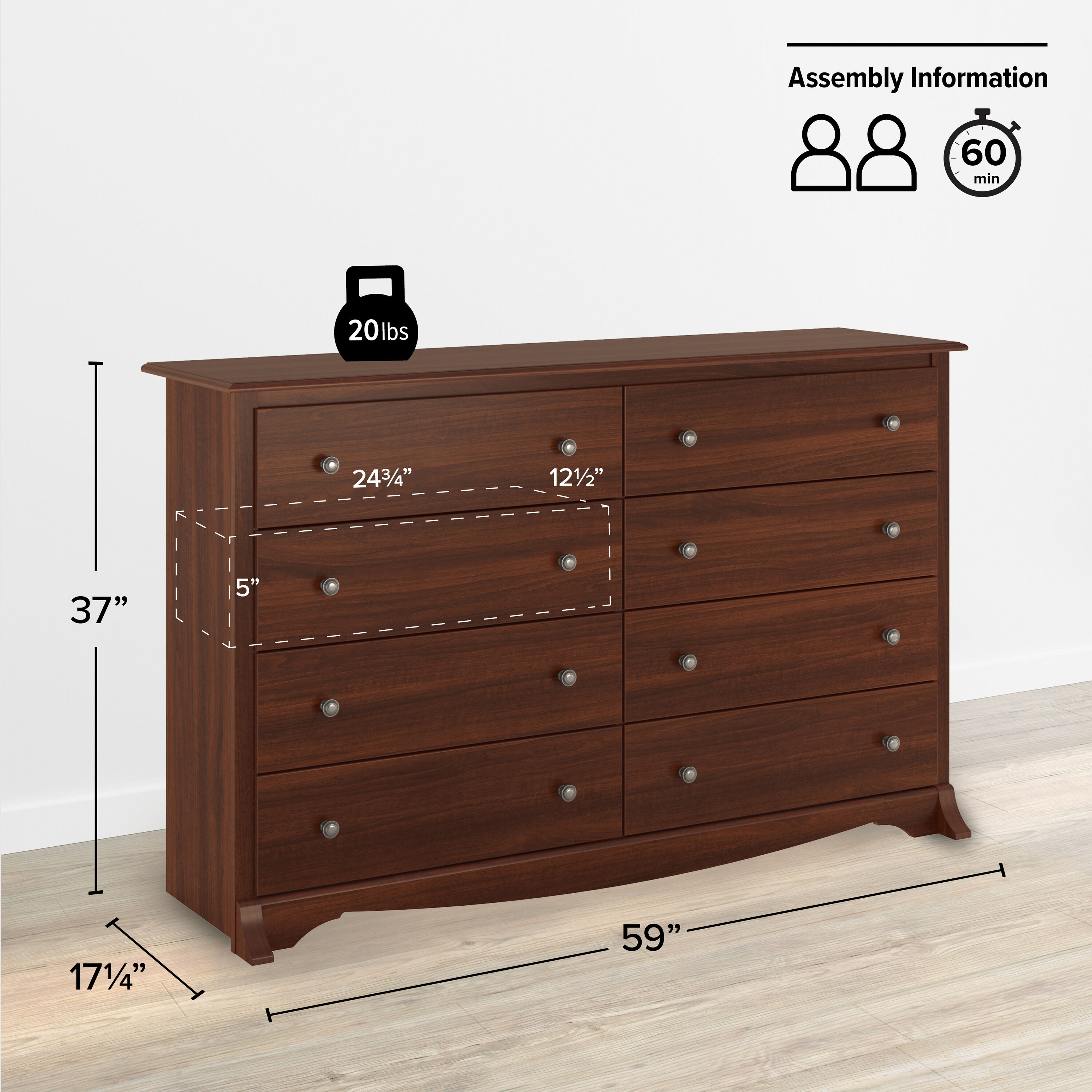 Prepac CDC-6338 dressers - View #2