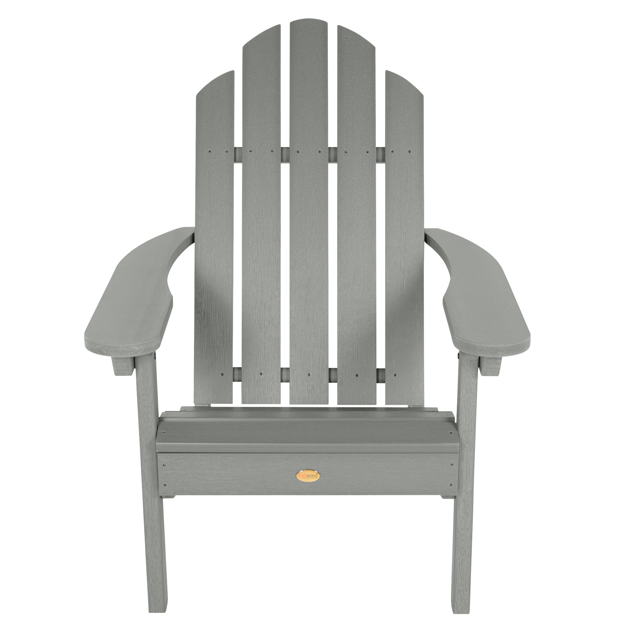 highwood The Adirondack Set of 2 Coastal Teak Plastic Frame Stationary ...