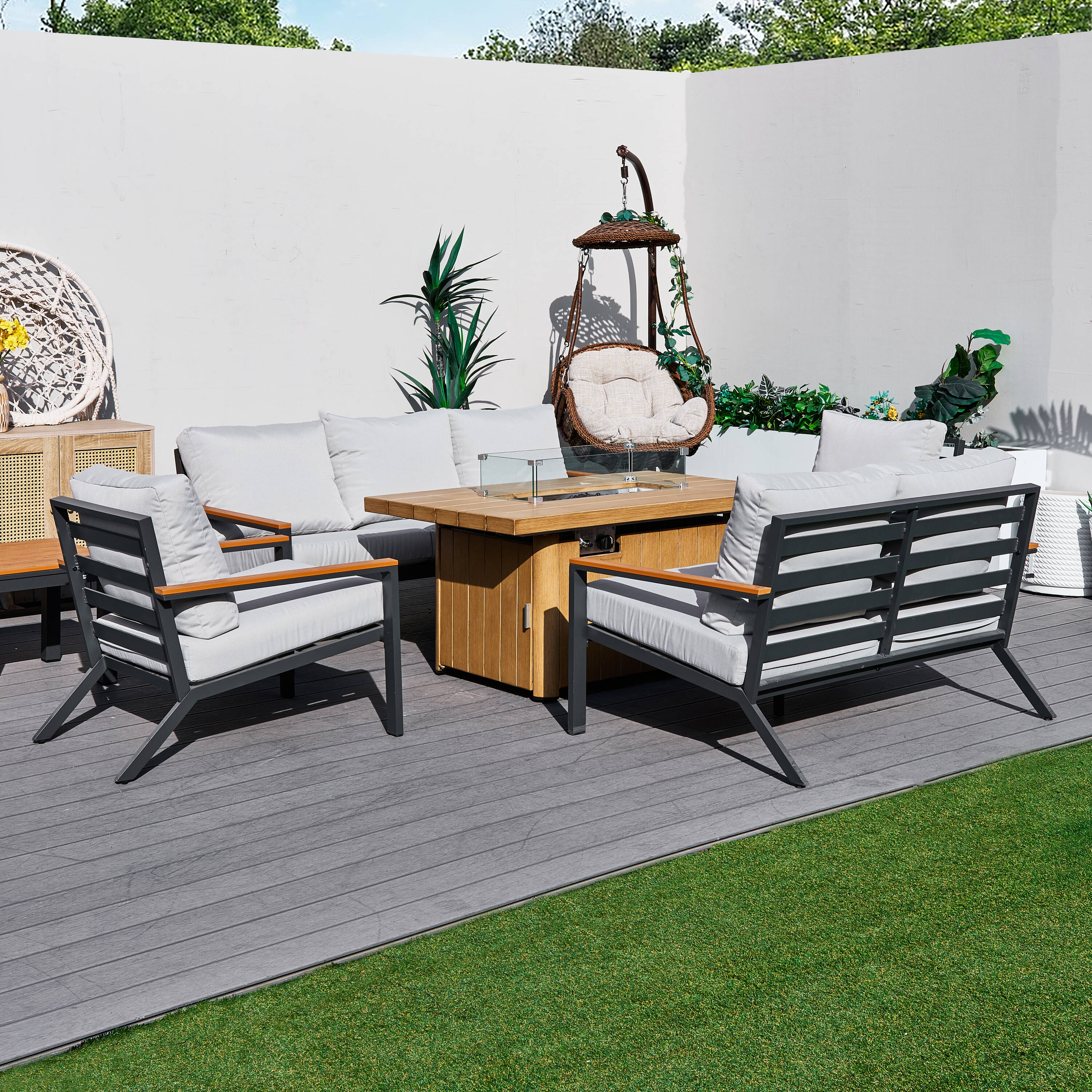 Direct Wicker DWS-2481&2334-BR Patio-Conversation-Sets - View #10