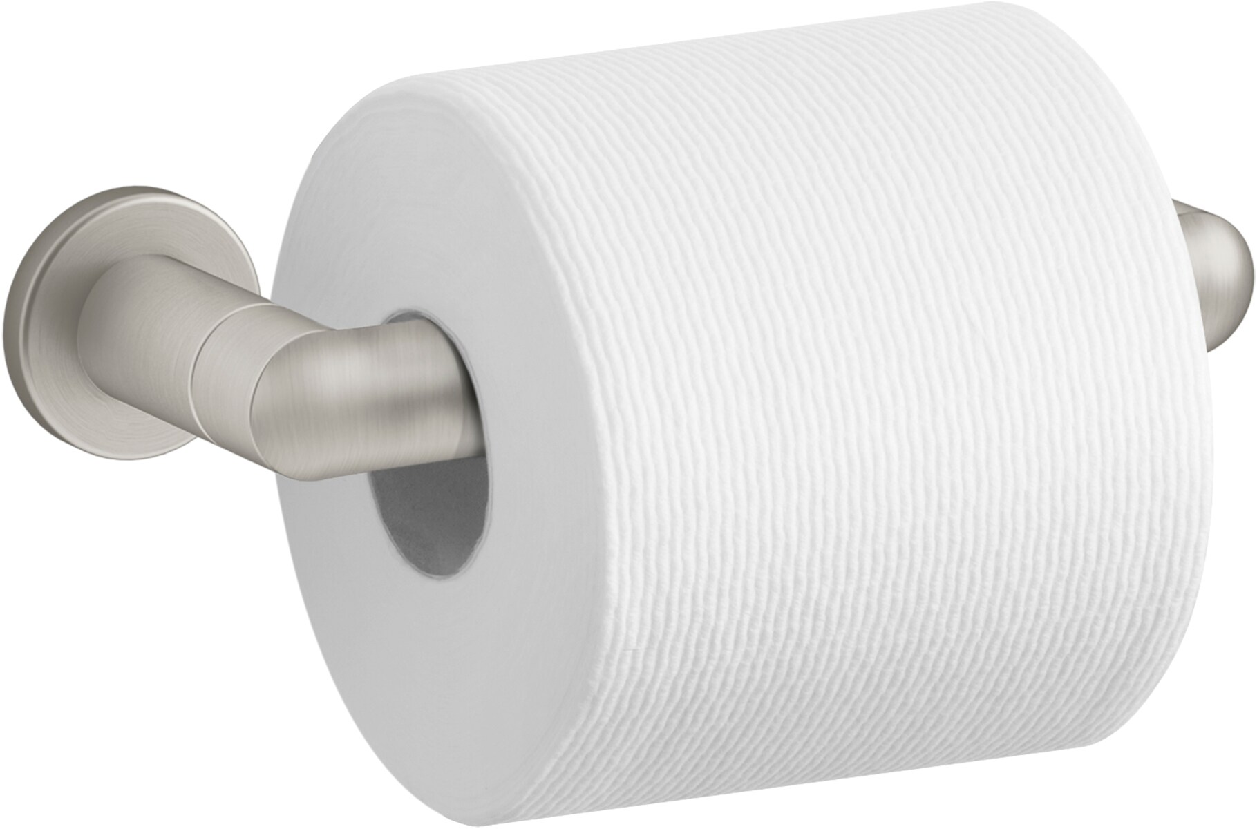 KOHLER Kumin Matte Black Wall Mount Pivot Toilet Paper Holder in the Toilet  Paper Holders department at