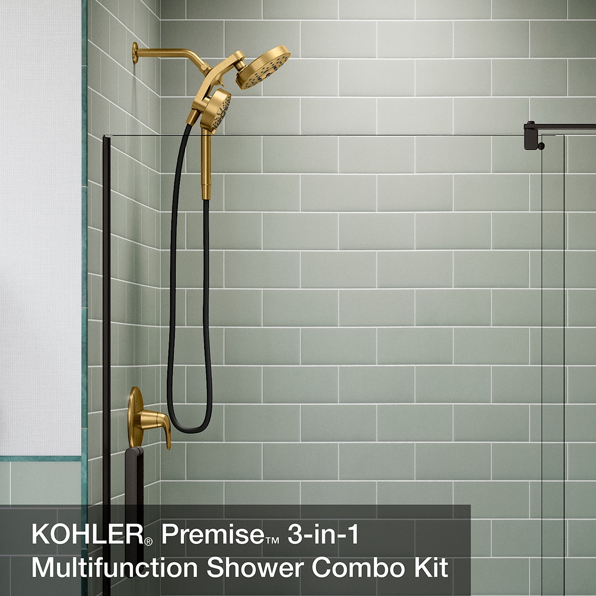 Kohler 3-in-1 Multifunction deals Shower Combo Kit - Chrome