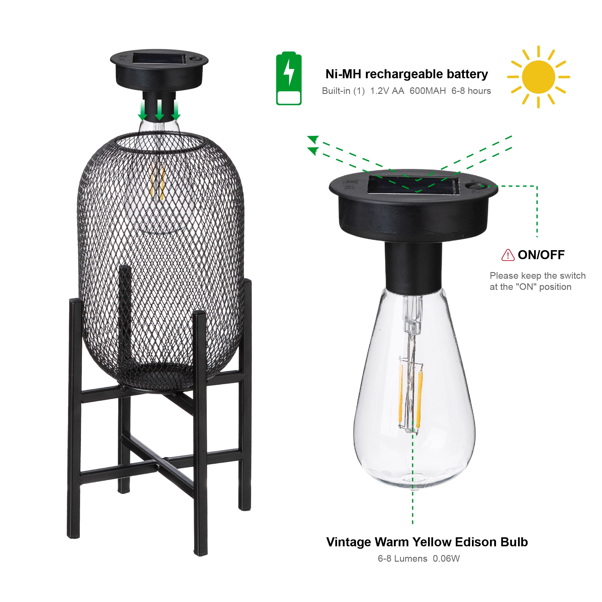 Glitzhome 2023300061 Outdoor-Decorative-Lanterns - View #8