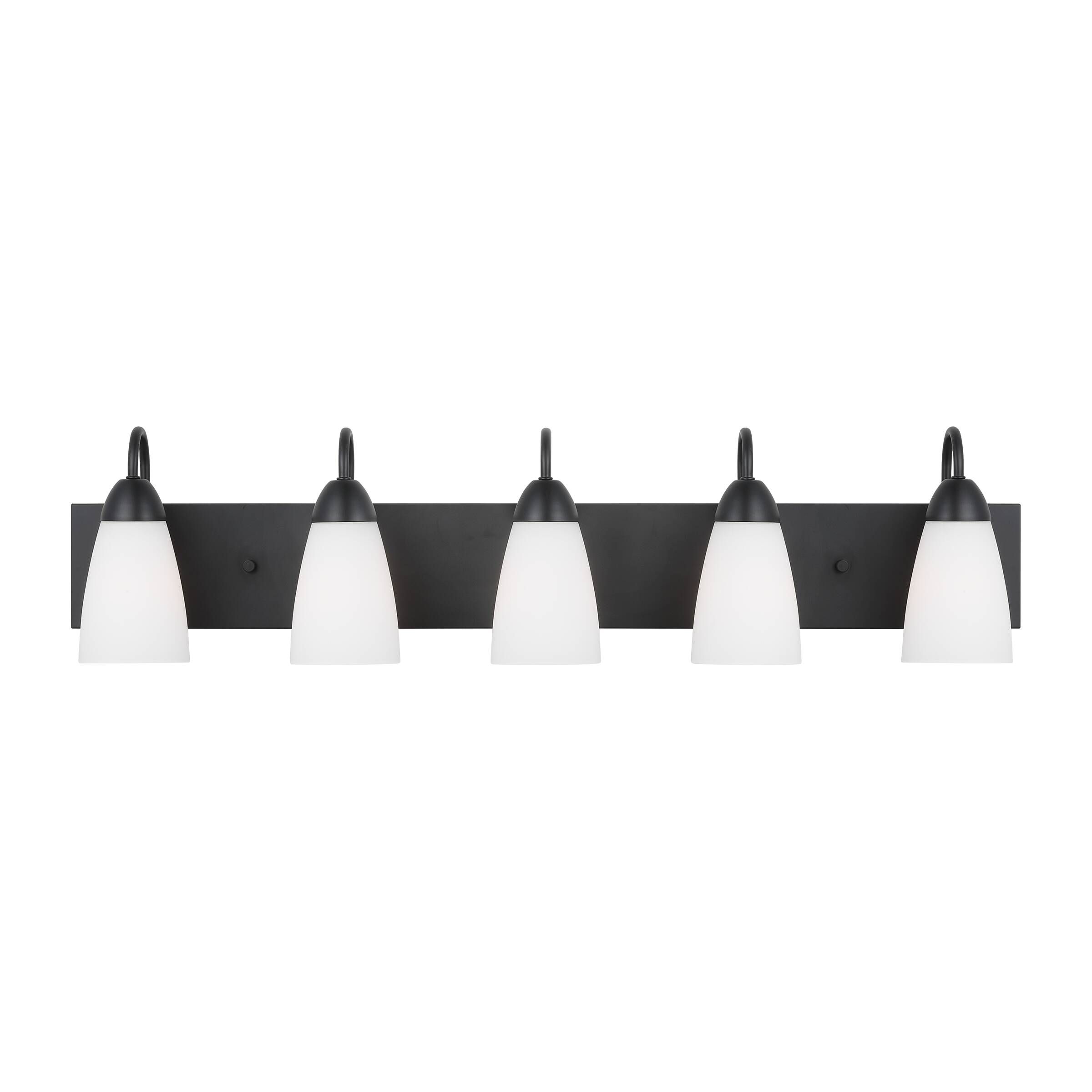 Generation Lighting 4420205EN3-112 Seville 35.875-in 5 -Light Black Modern/contemporary Vanity light