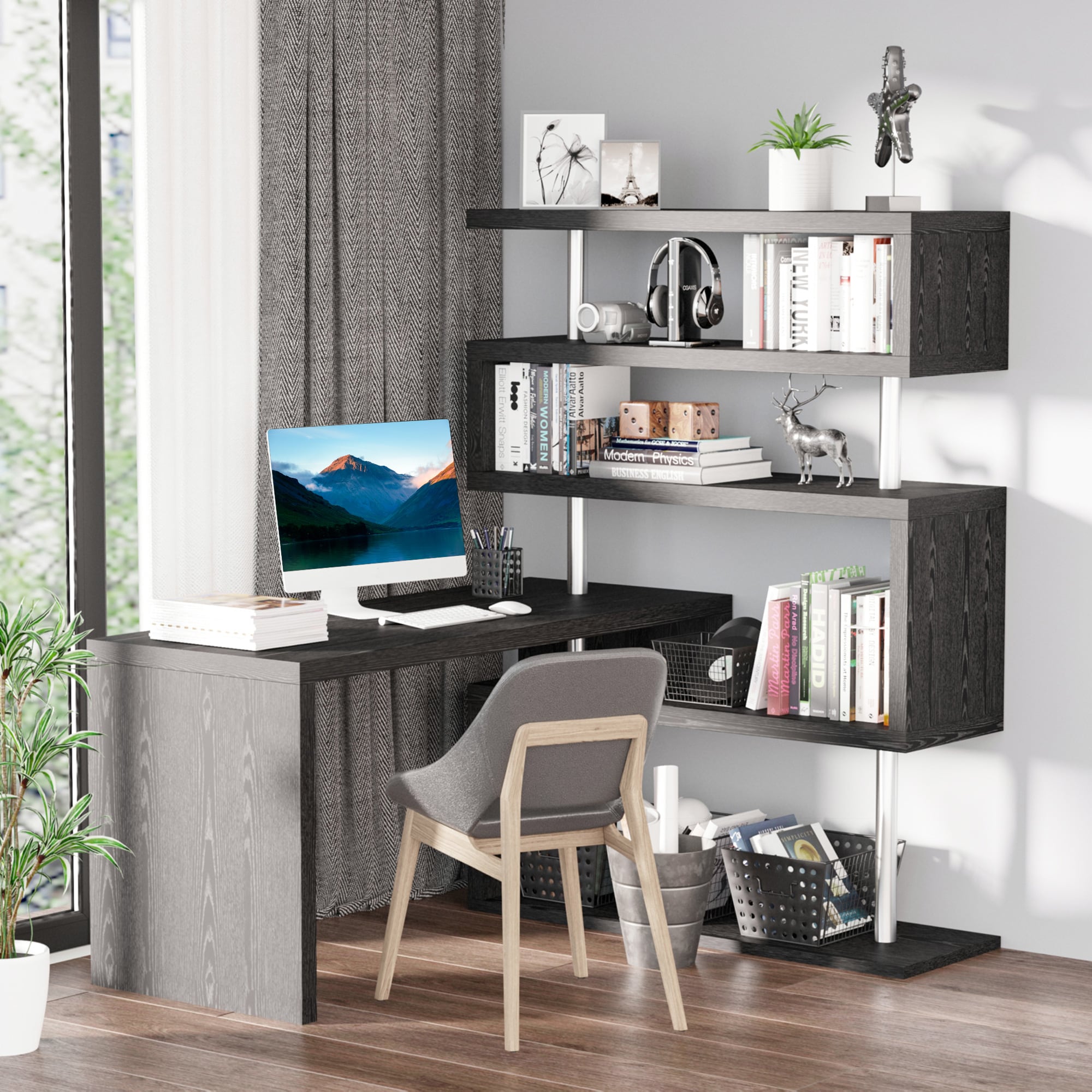 HomCom 831-013BK desks - View #2