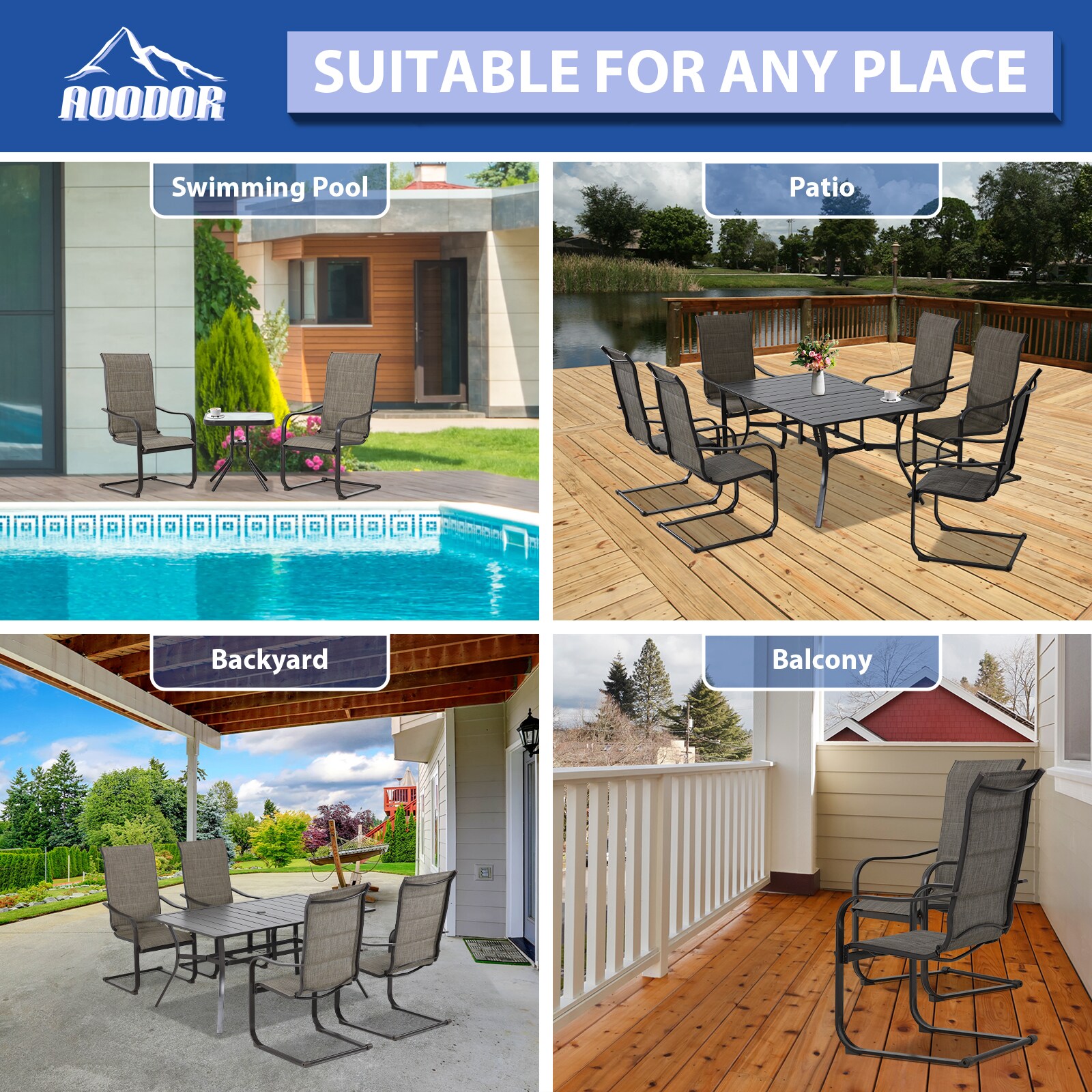 Aoodor A277-PCEKI Patio-Chairs - View #6