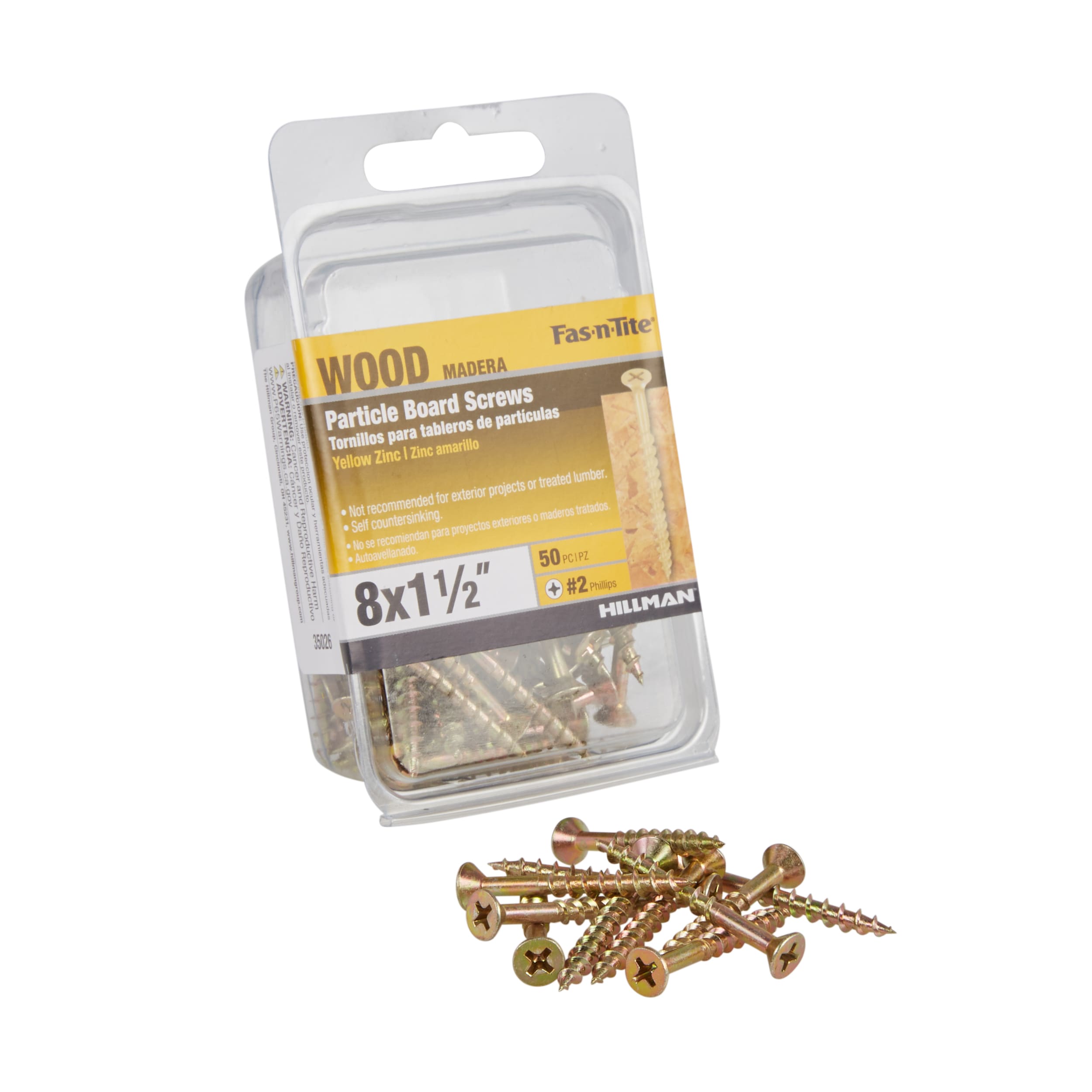 Strong-Point Phillips Flat Head w/Nibs Particle Board Screw #X824NZ | AFT  Fasteners