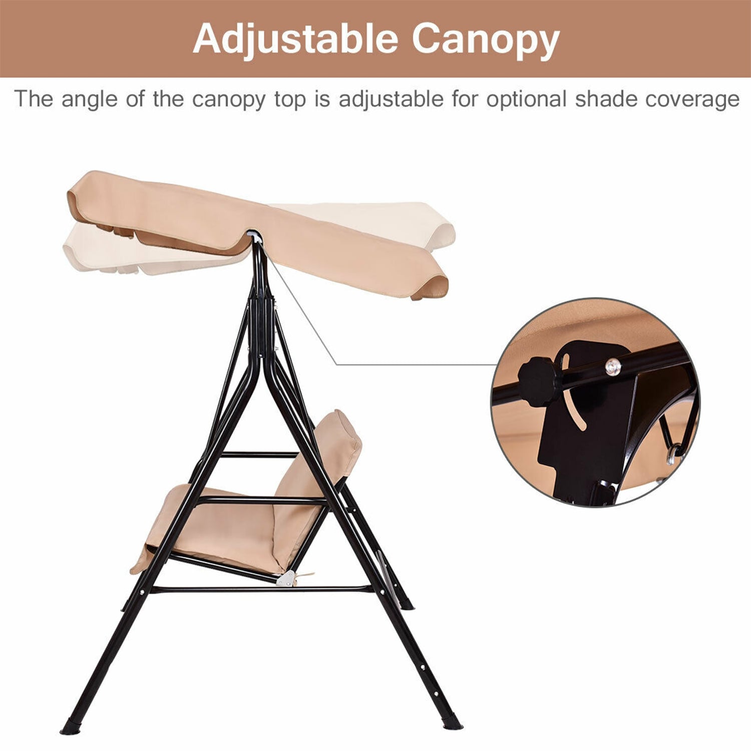 Forclover HYFC-SW493ZS Replace-Porch-Swing-Glider-Tops - View #2