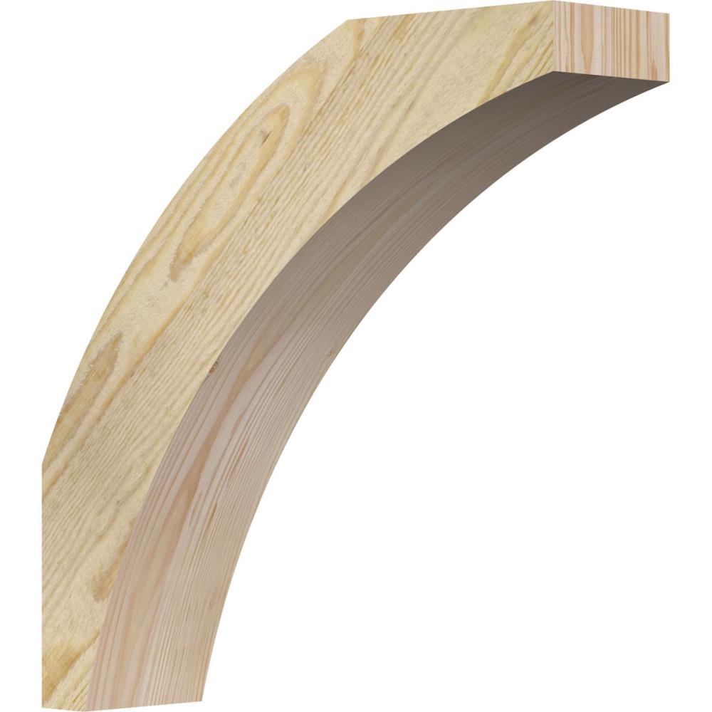Ekena Millwork BRC04X16X16THR00RDF 4-in x 16-in x 16-in Douglas Fir Wood Thorton Rough Sawn Knee Brace