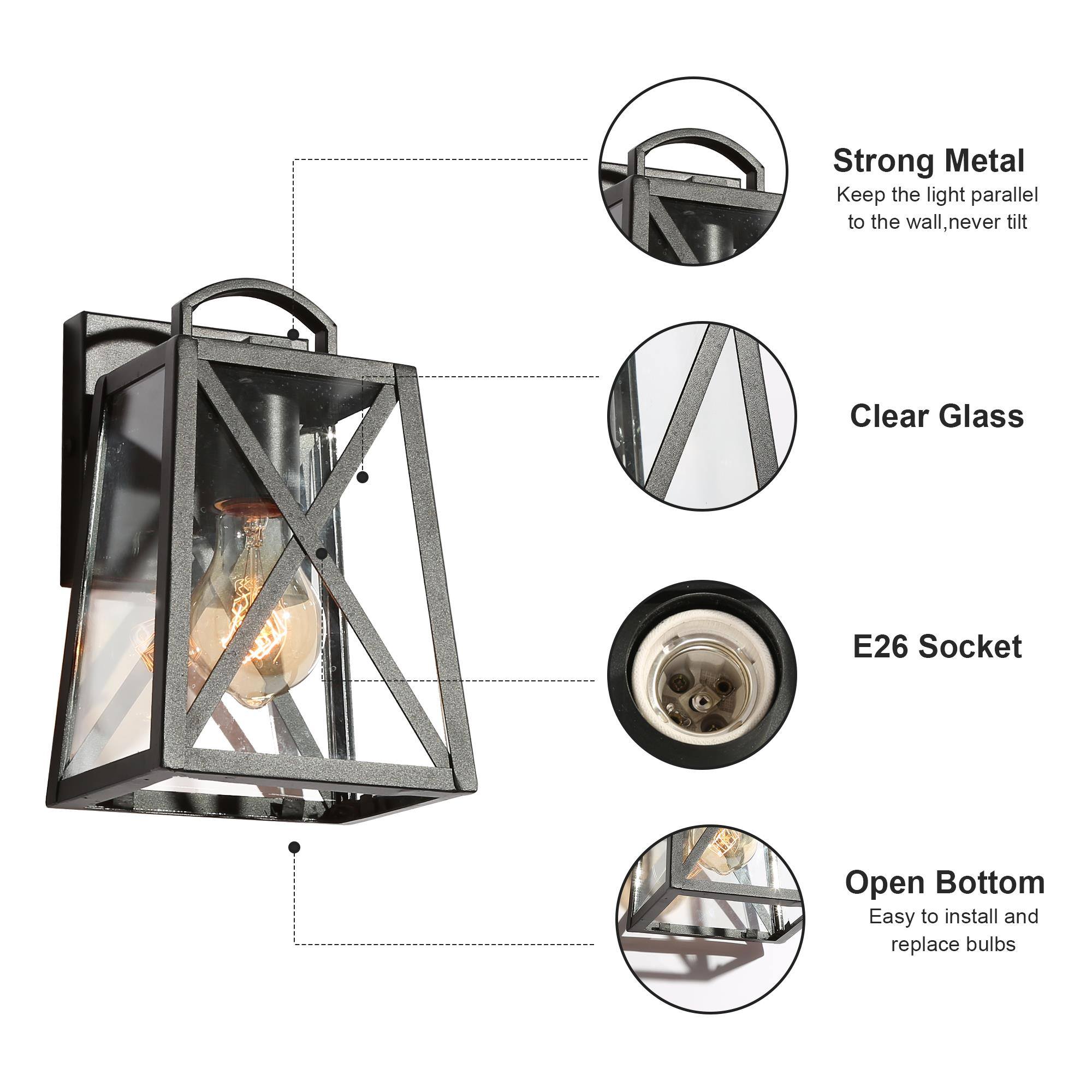 LNC YFQYYZLWS14245Q7 Outdoor-Wall-Lighting - View #4