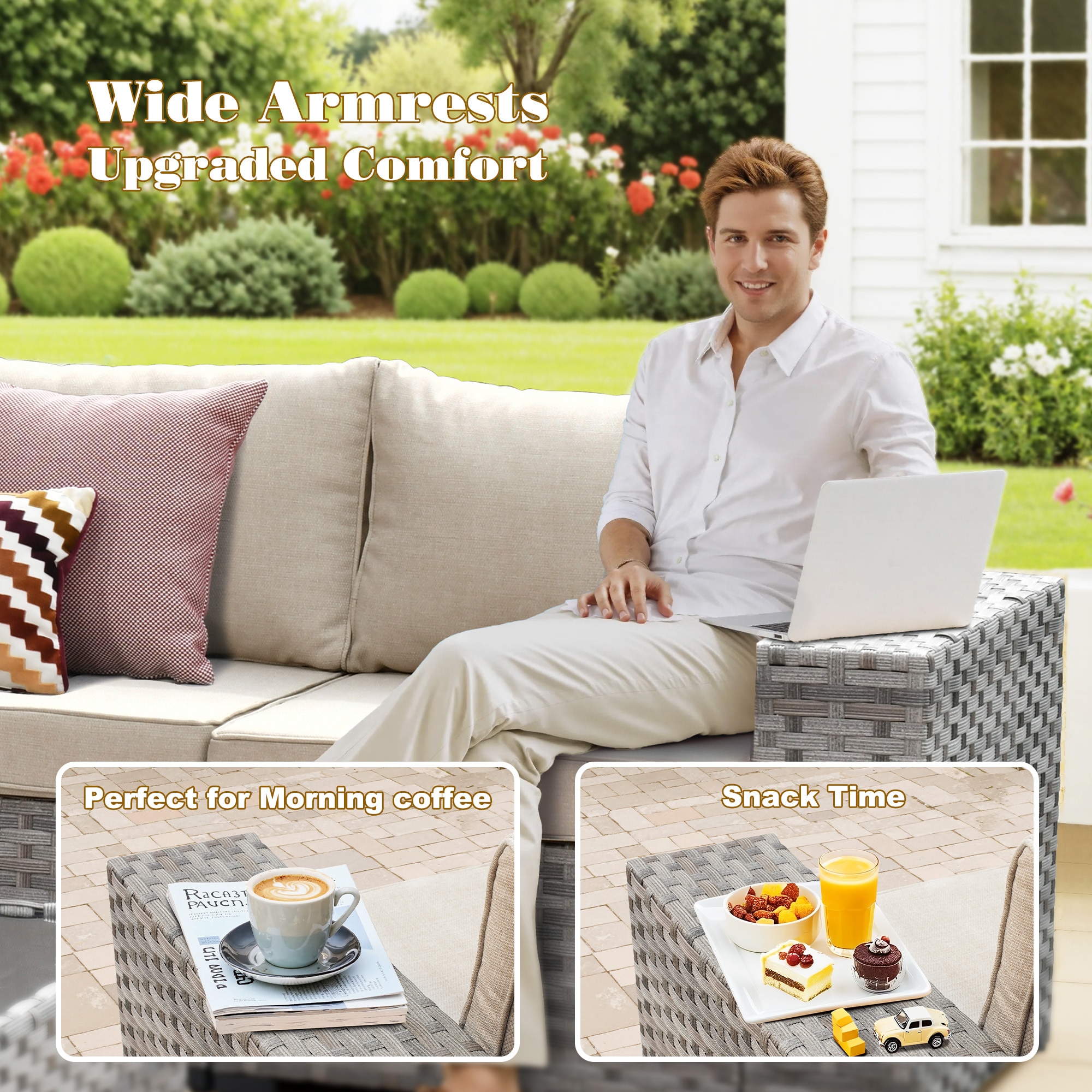 Pouuin SCFPBBR6-9 Patio-Sofas-Daybeds - View #7