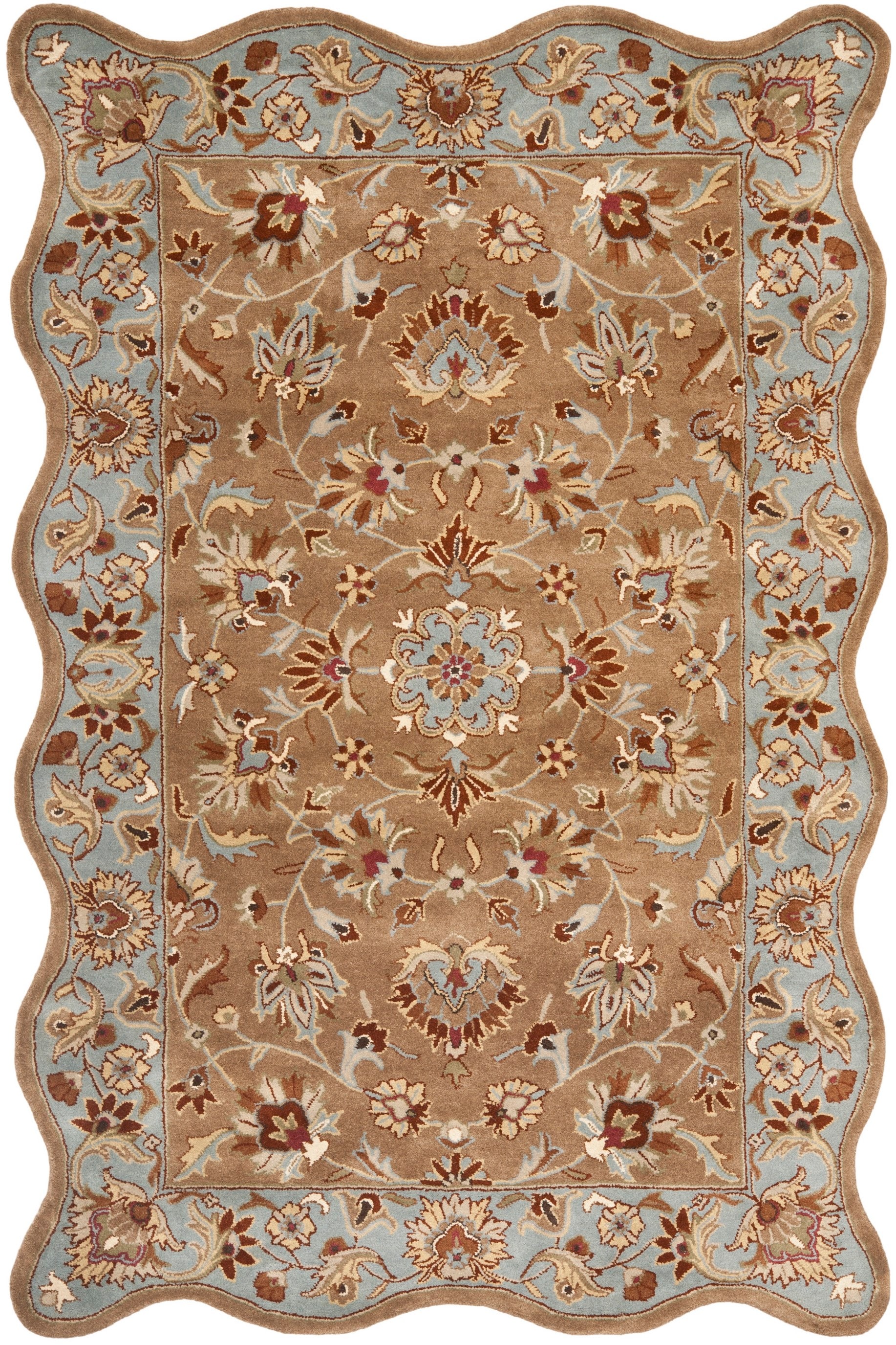 Heritage Jaland Blue Hand-Tufted Wool 6' x 9' Area Rug