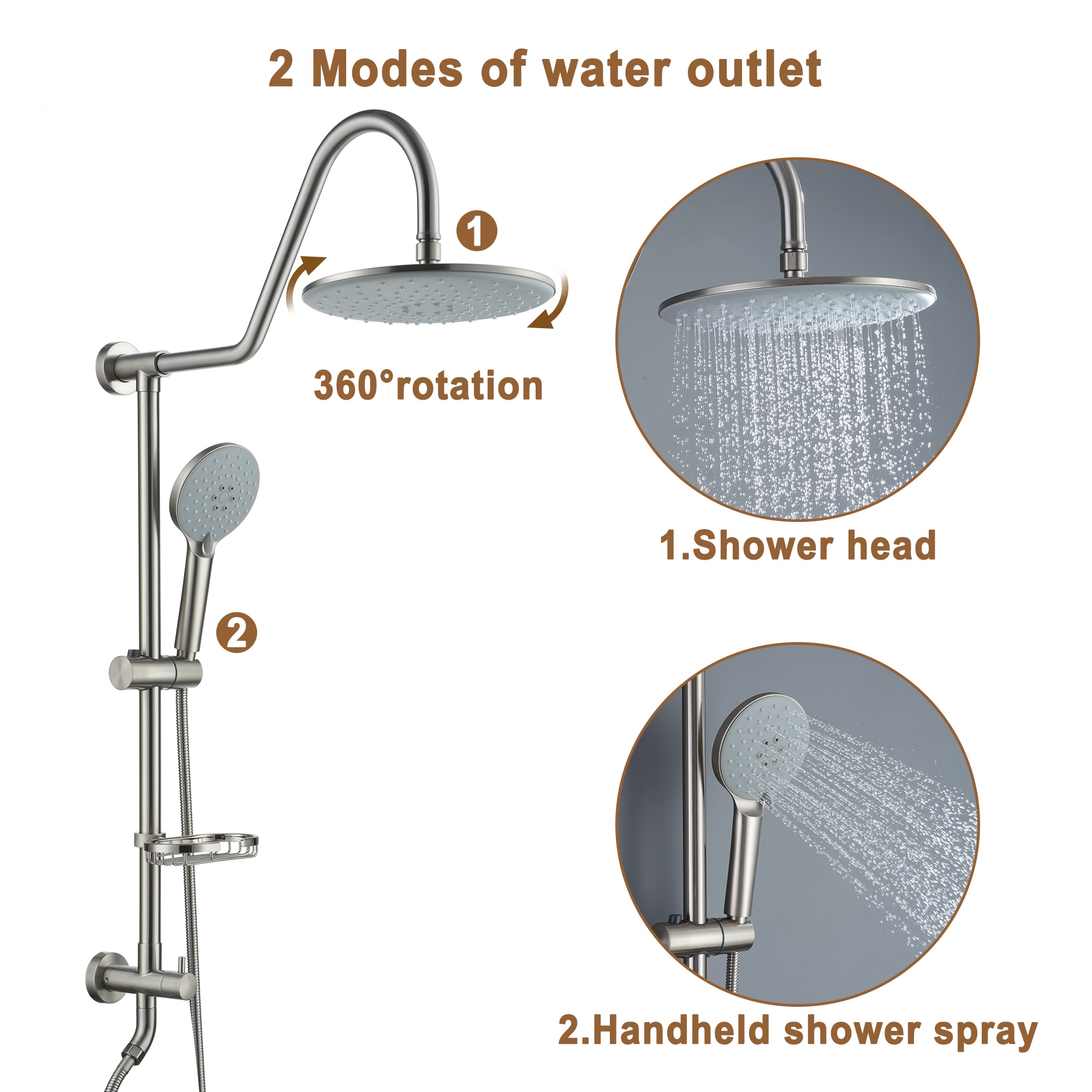 Clihome RB0712 Showerhead-Bar-Panels - View #7