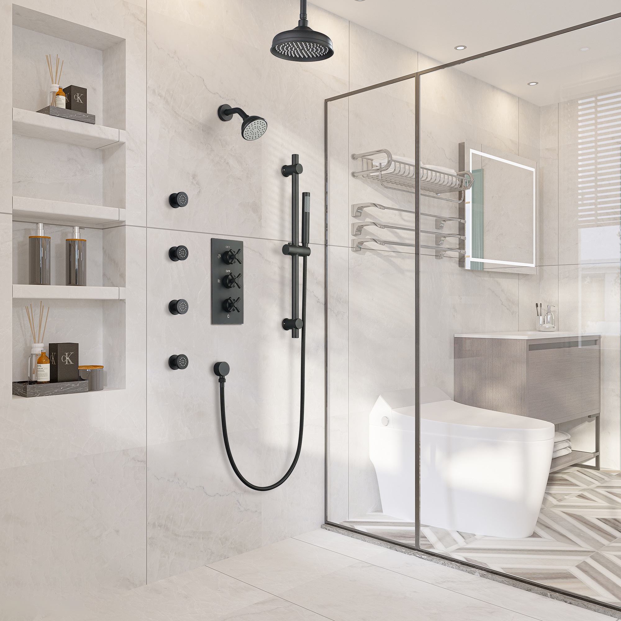 Clihome DG-SS806ORB10 Showerhead-Bar-Panels - View #2