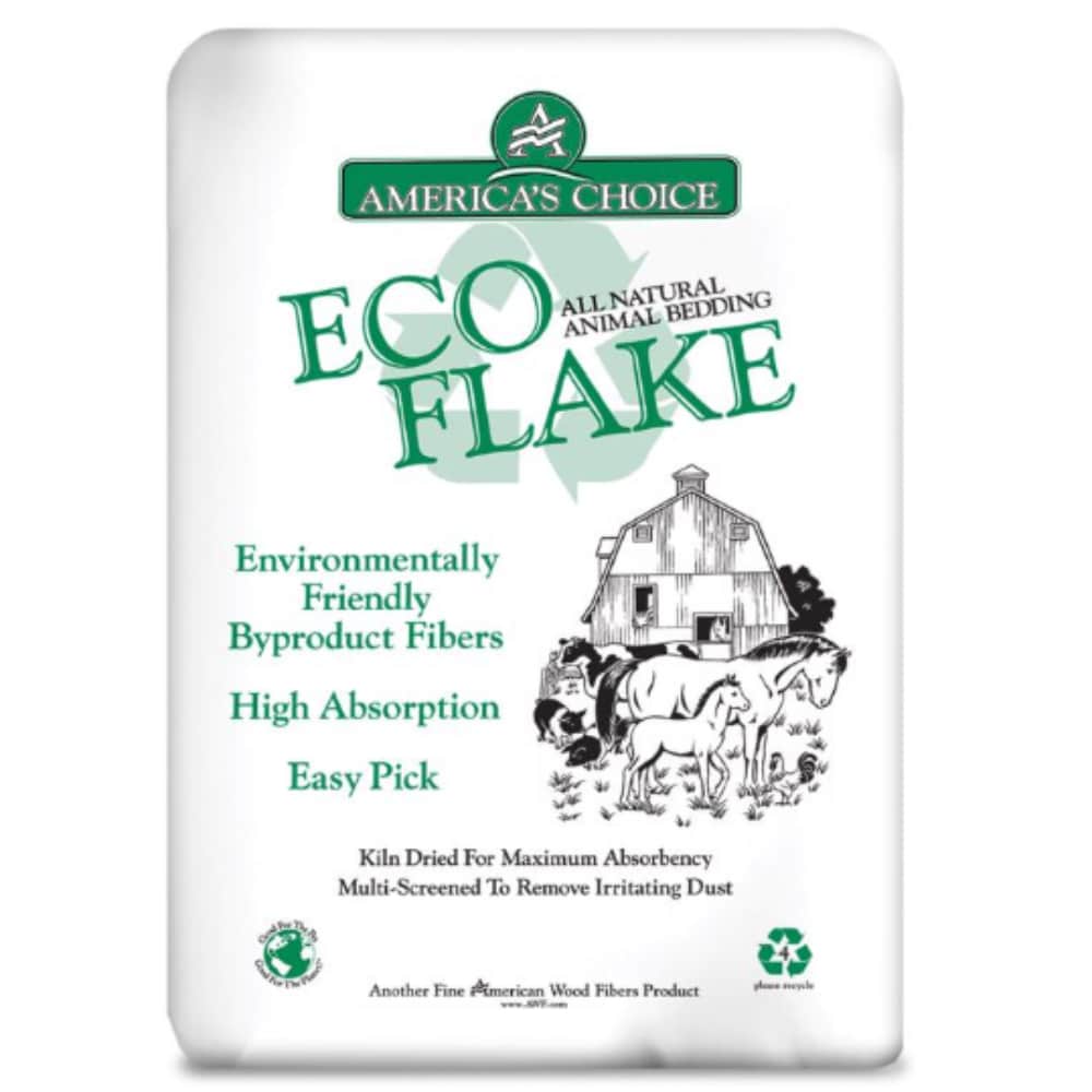 American Wood - America's Choice Eco Flake 5.5 cu ft Wood Animal Bedding
