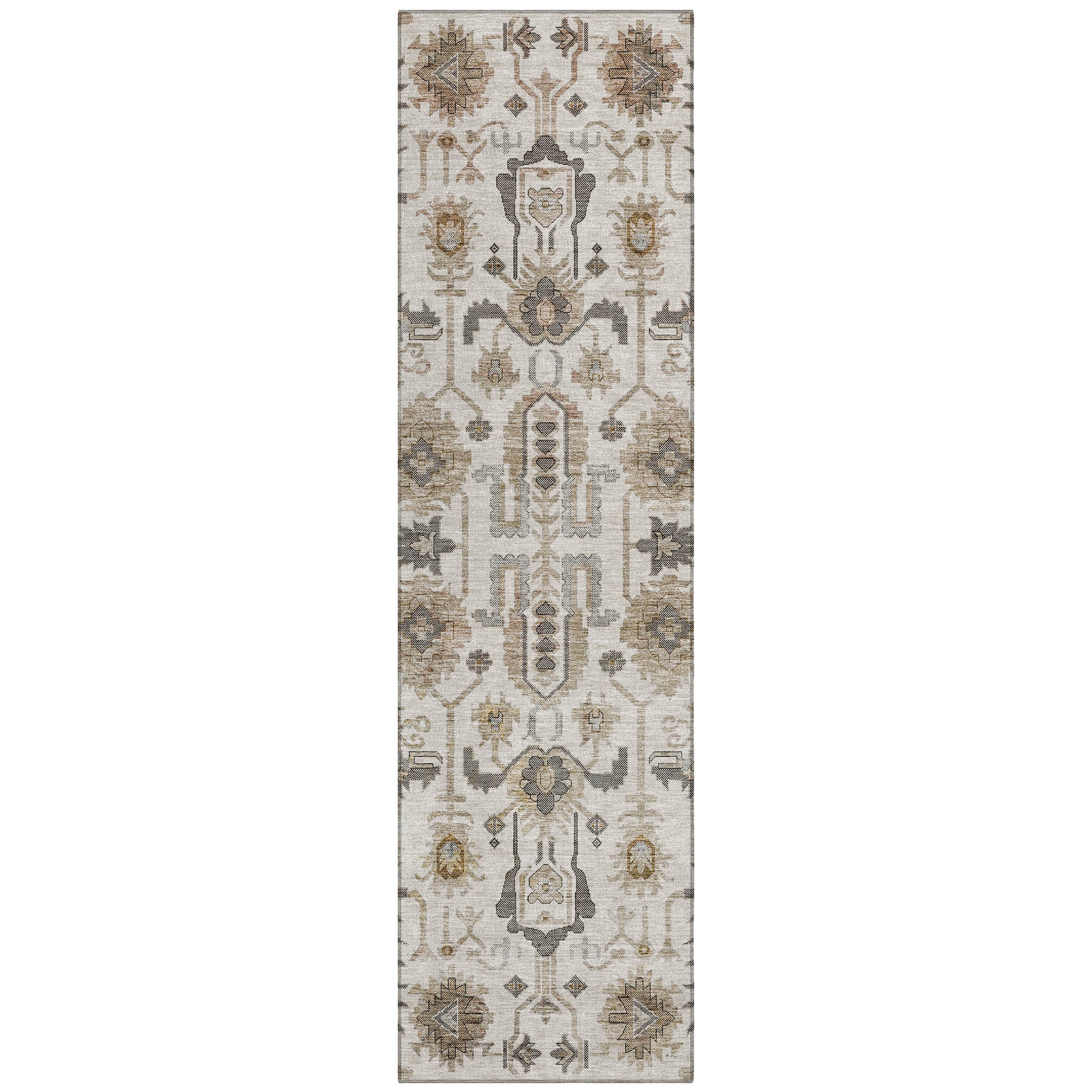 Addison Rugs ACN697IV2X8 Chantille ACN697IV 2 x 7 (ft) Polyester Ivory Rectangular Indoor/Outdoor Geometric Machine washable Area rug