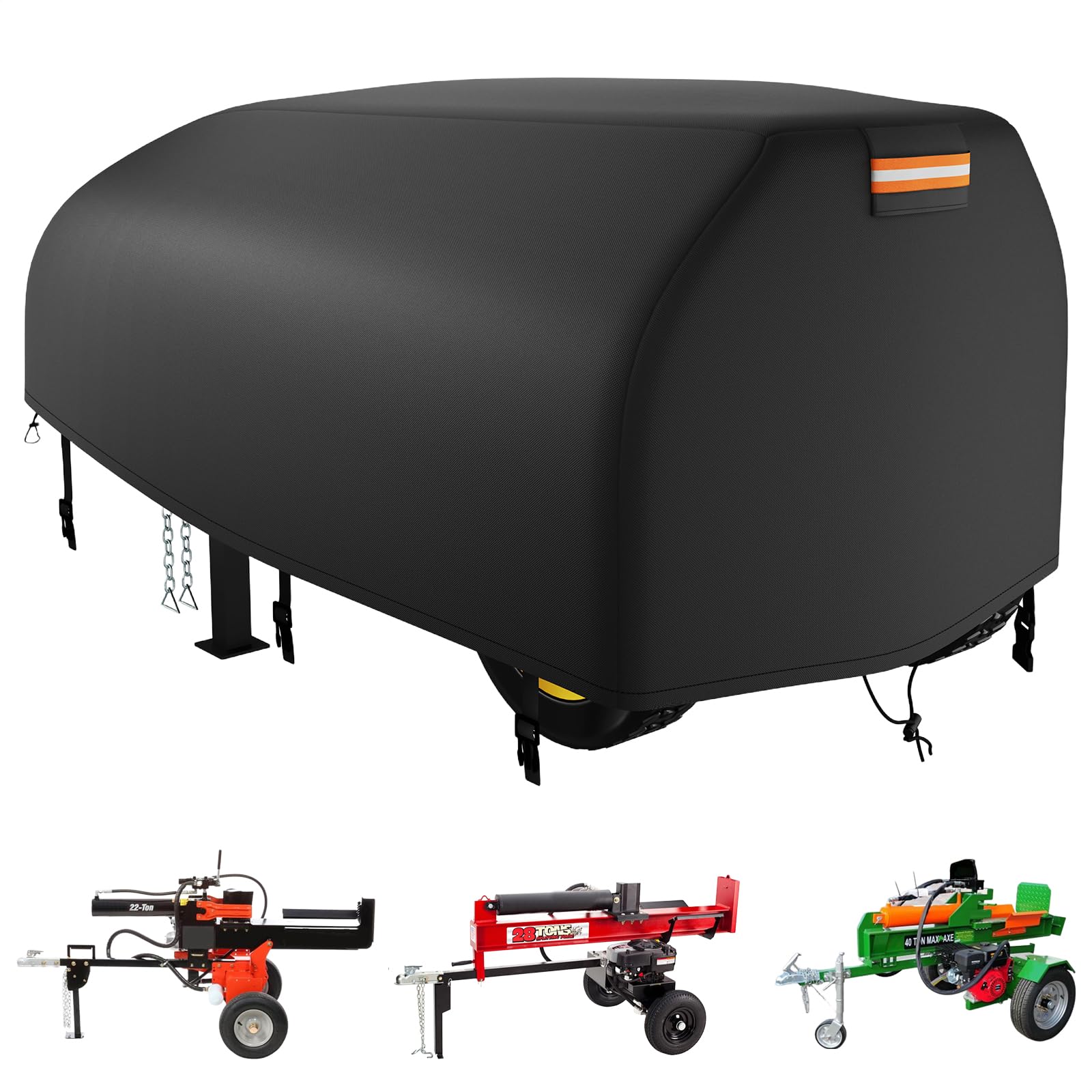 JVFCXXV  Log Splitter Cover Waterproof 83 L x 45 W x 39 H Fits 15 to 45 Ton Gas or Electric Log Splitters Heavy Duty Weather Resistant Protection