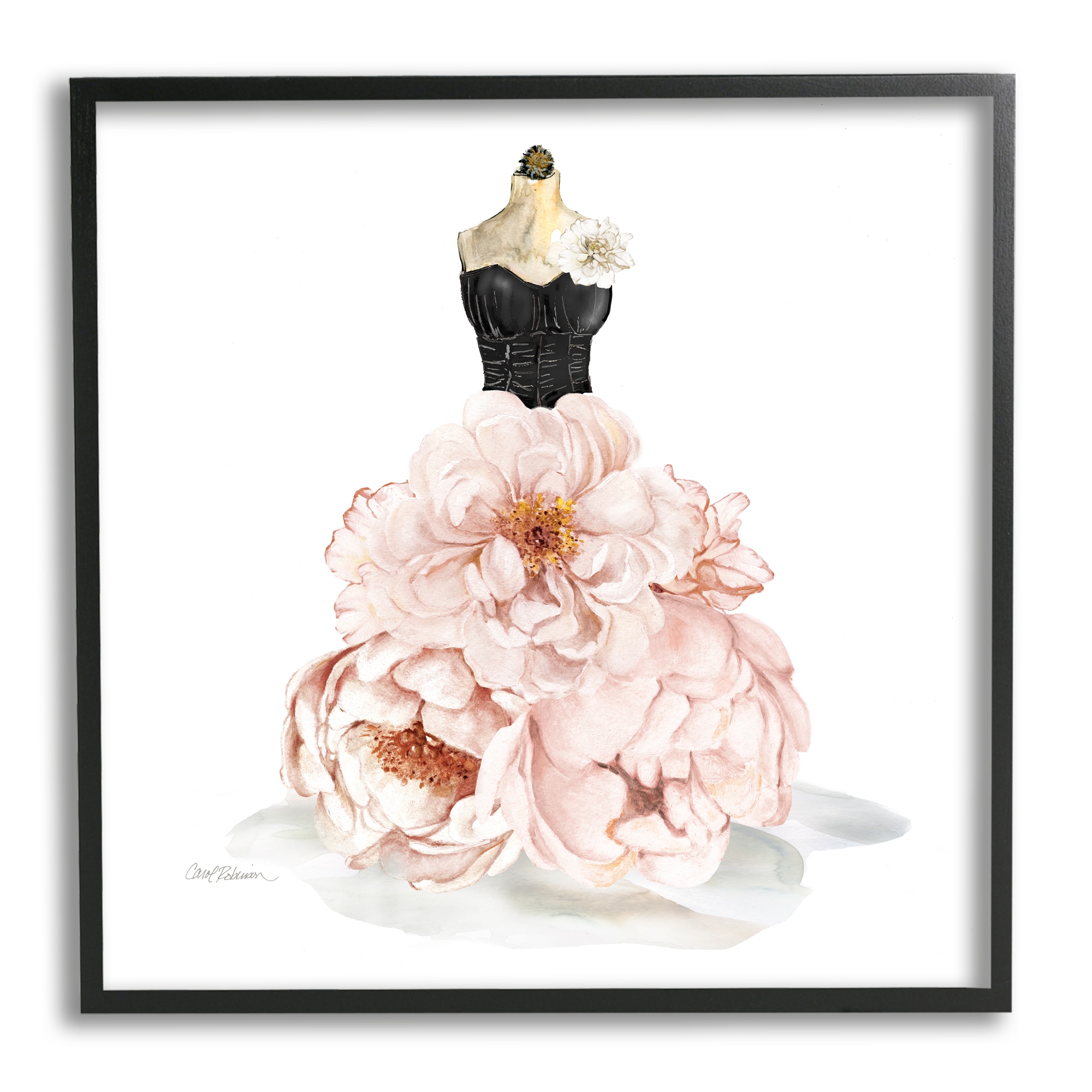  Stupell Industries Glam Rose Bouquet Over Women's Designer  Books Wall Art, 11 x 14, White : Everything Else