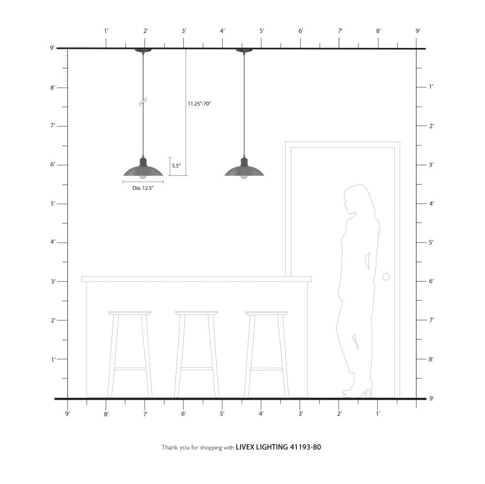 Nordic Gray and Nickel Mini Pendant Light with Glass Shade