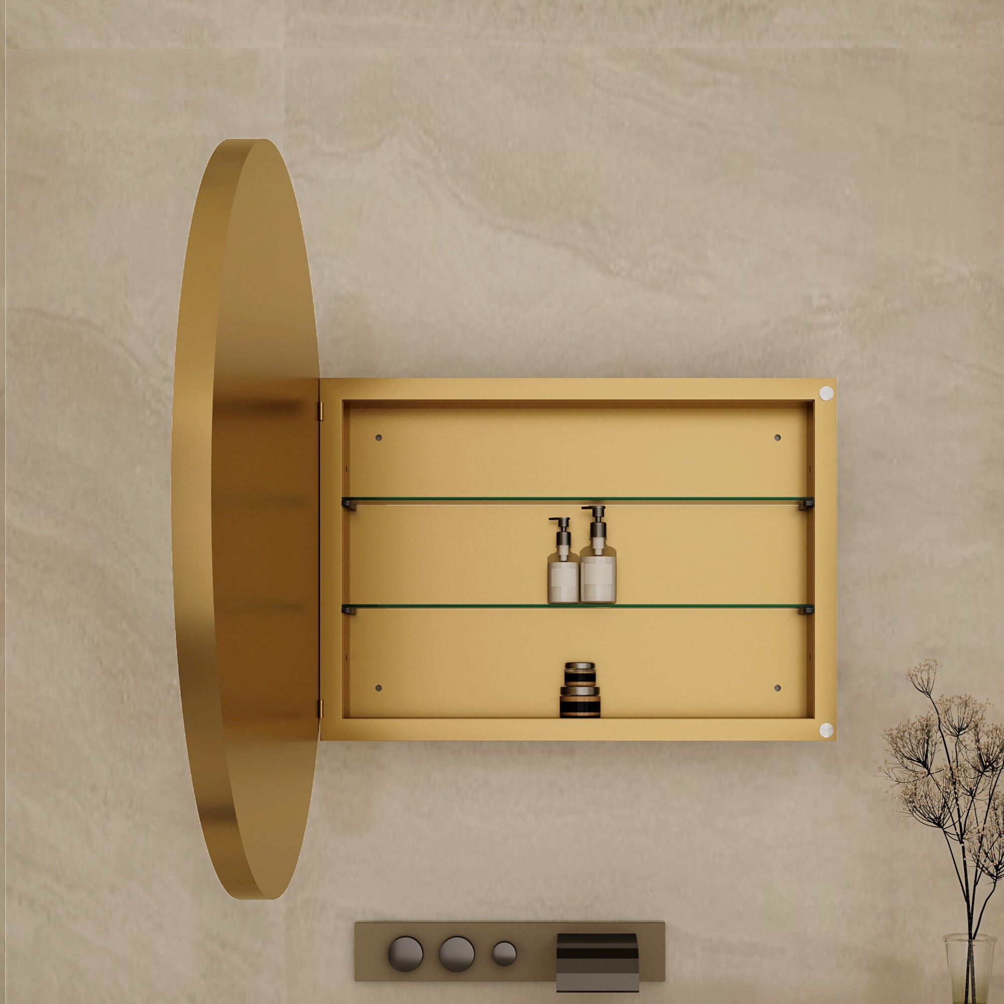ExBrite FSMC31RMG Bathroom-Medicine-Cabinets - View #5