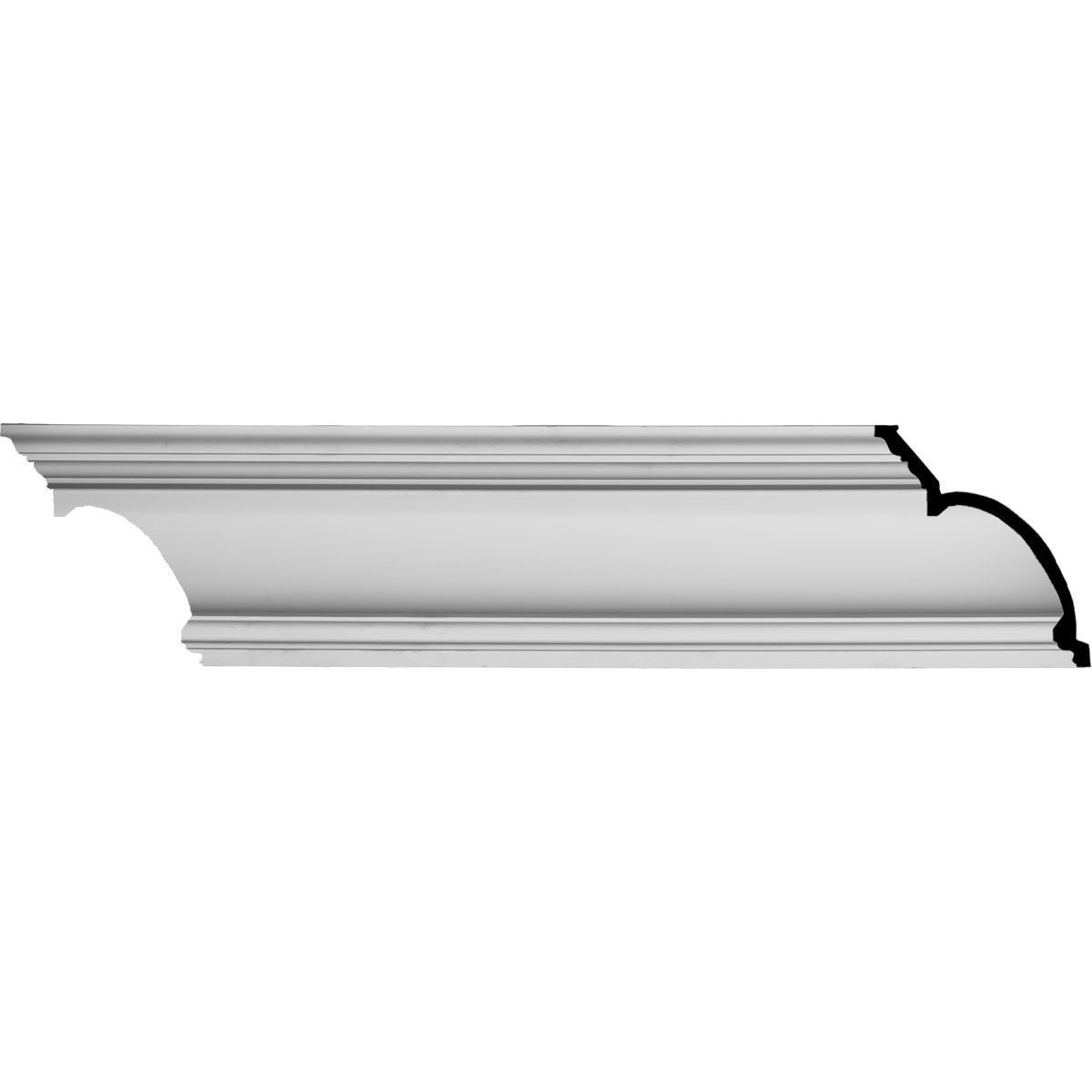 Ekena Millwork MLD08X06X10FO-CASE-8 Foster Traditional 8-1/4-in x 7-ft 10-1/2-in Primed Urethane Crown Moulding 8 -Pack