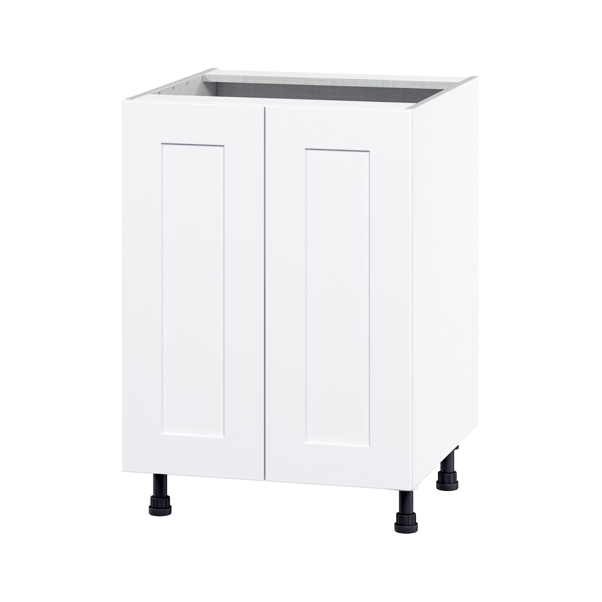 Hugo&Borg DSB24-2FH-JO Jolie 24-in W x 34.5-in H x 24-in D Warm White Base Fully assembled Cabinet (Flat Panel Shaker)