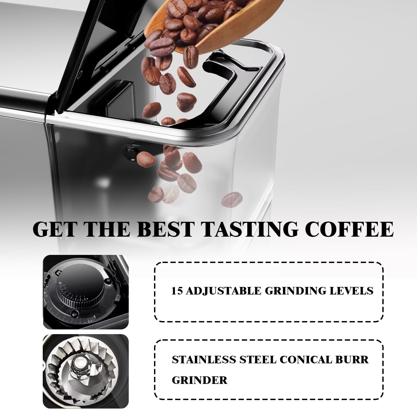Qeetex JXNAG-PHO-10CYGOGH Espresso-Machines - View #3