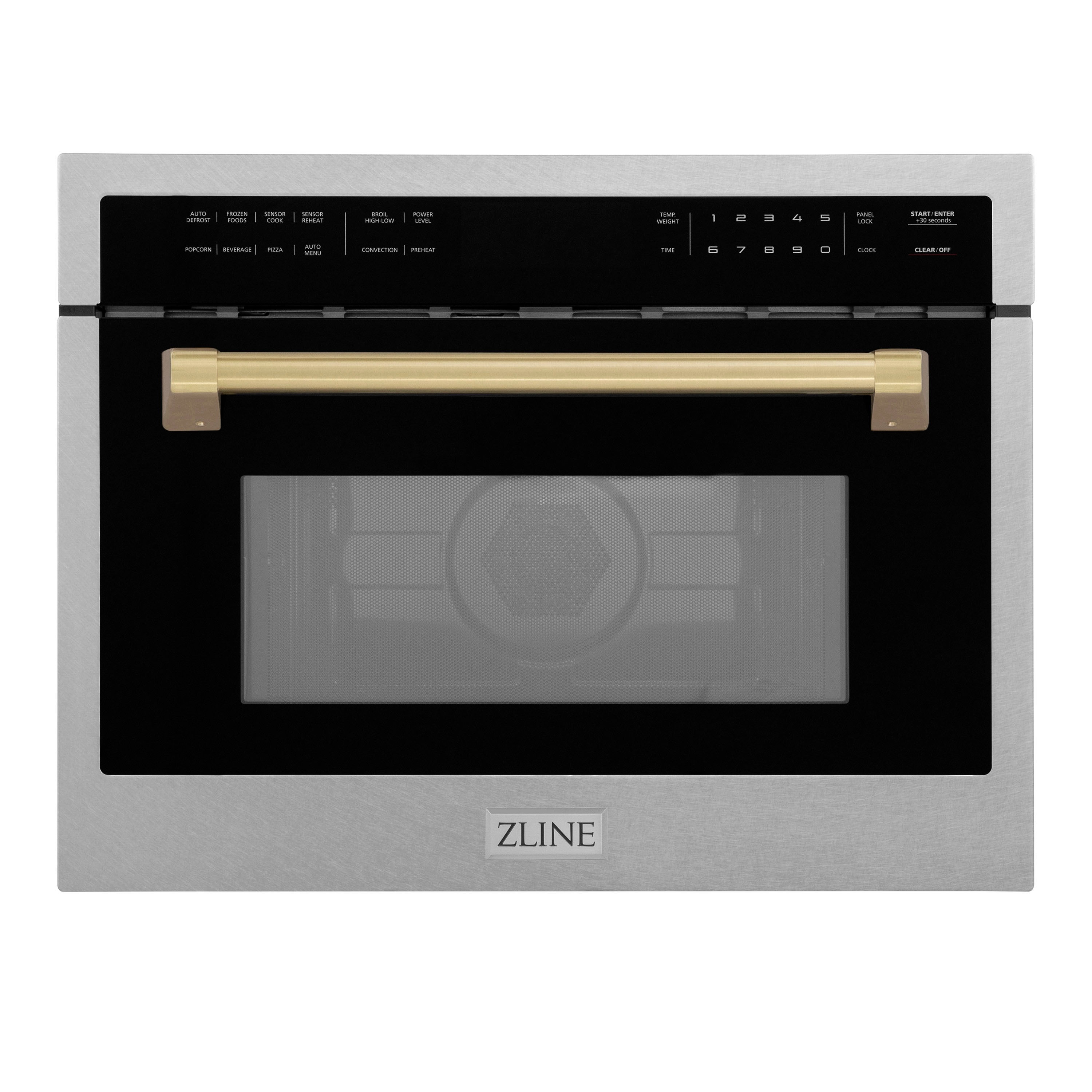 ZLINE KITCHEN & BATH MWOZ-24-SS-CB 1.55-cu ft 1000 -Watt 22.38-in Built-In Microwave ( Fingerprint Resistant Stainless Steel )