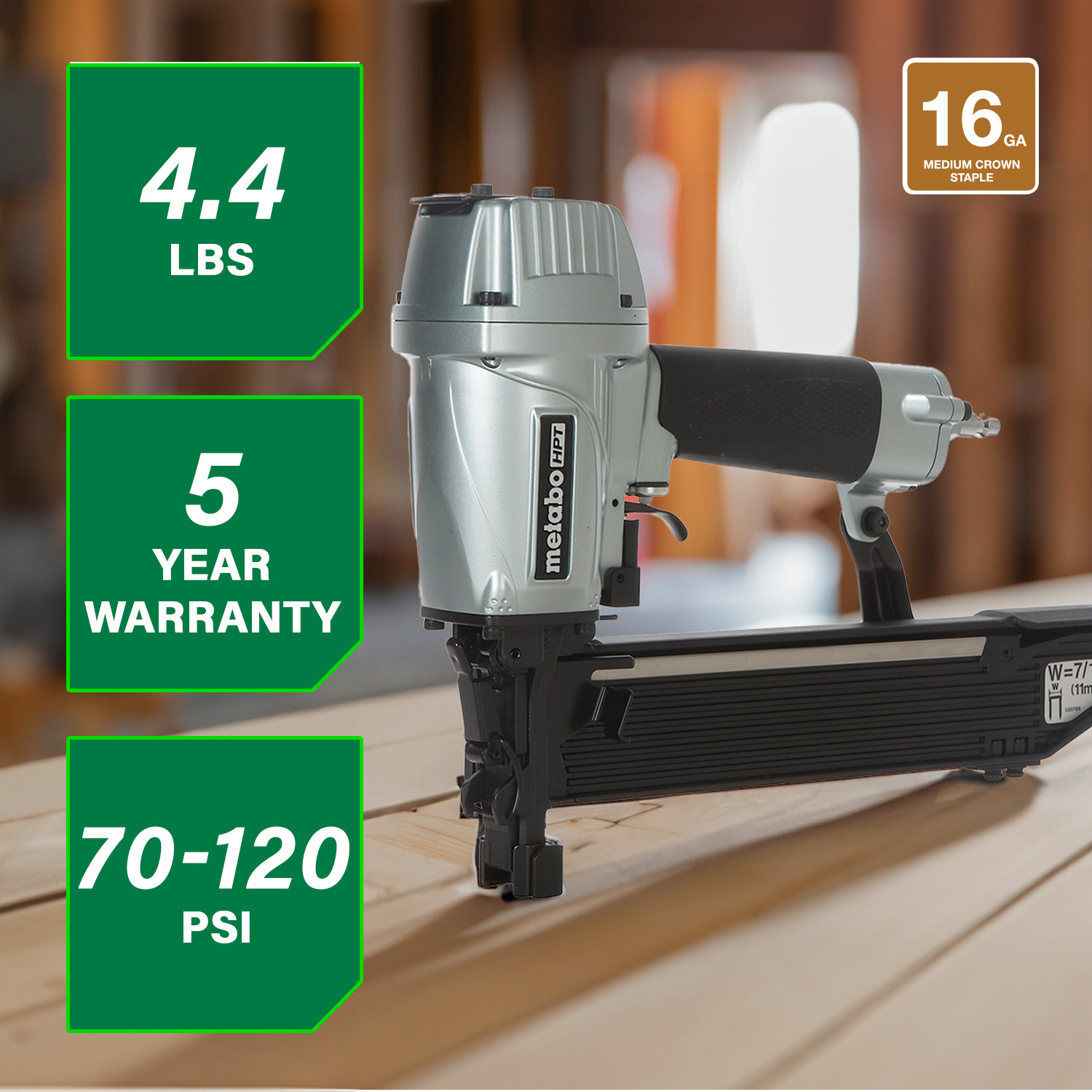 Metabo HPT N5008AC2M Pneumatic-Staplers - View #2