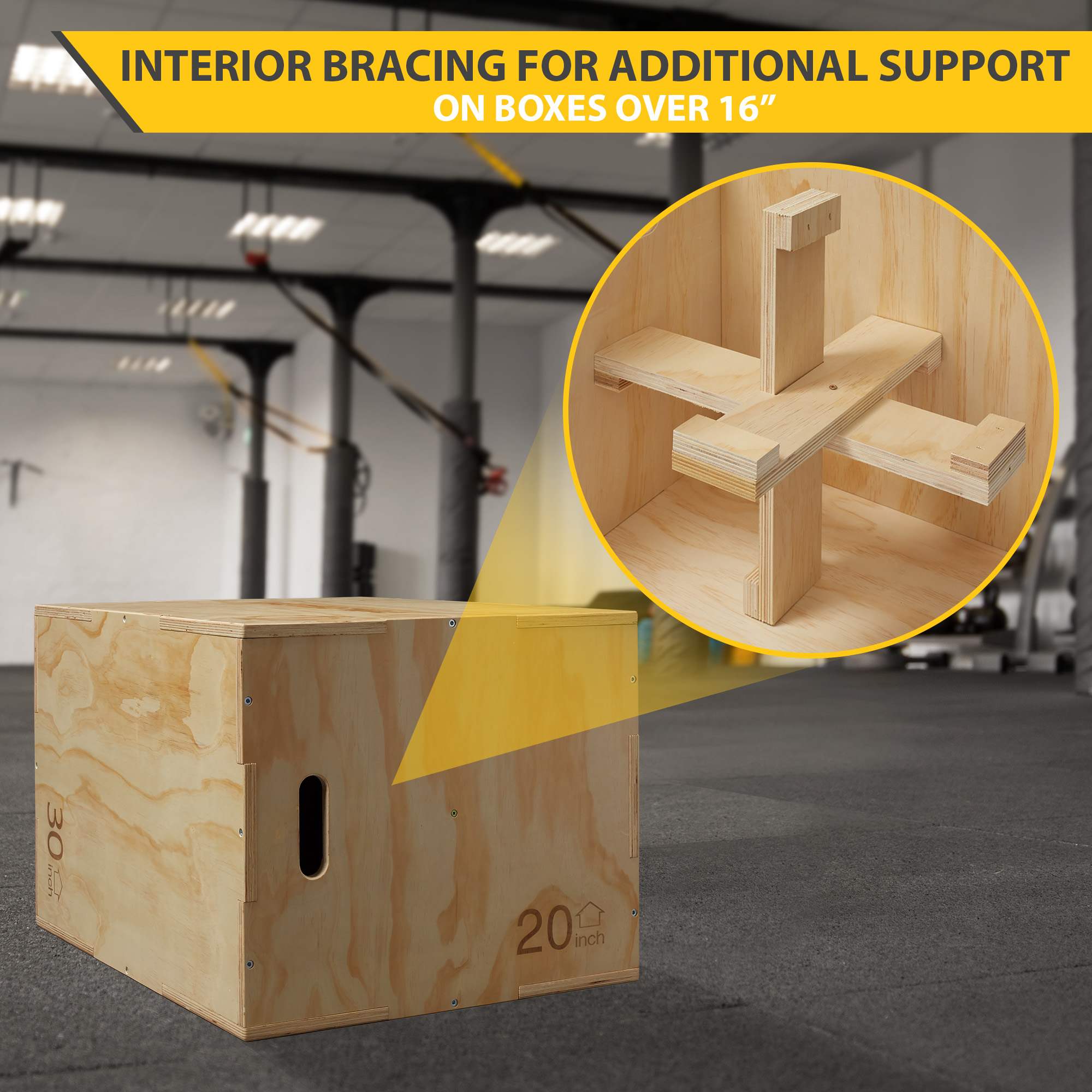 Philosophy Gym FIT-PLYO-3240W-NAT Plyo-Boxes-Platforms - View #4