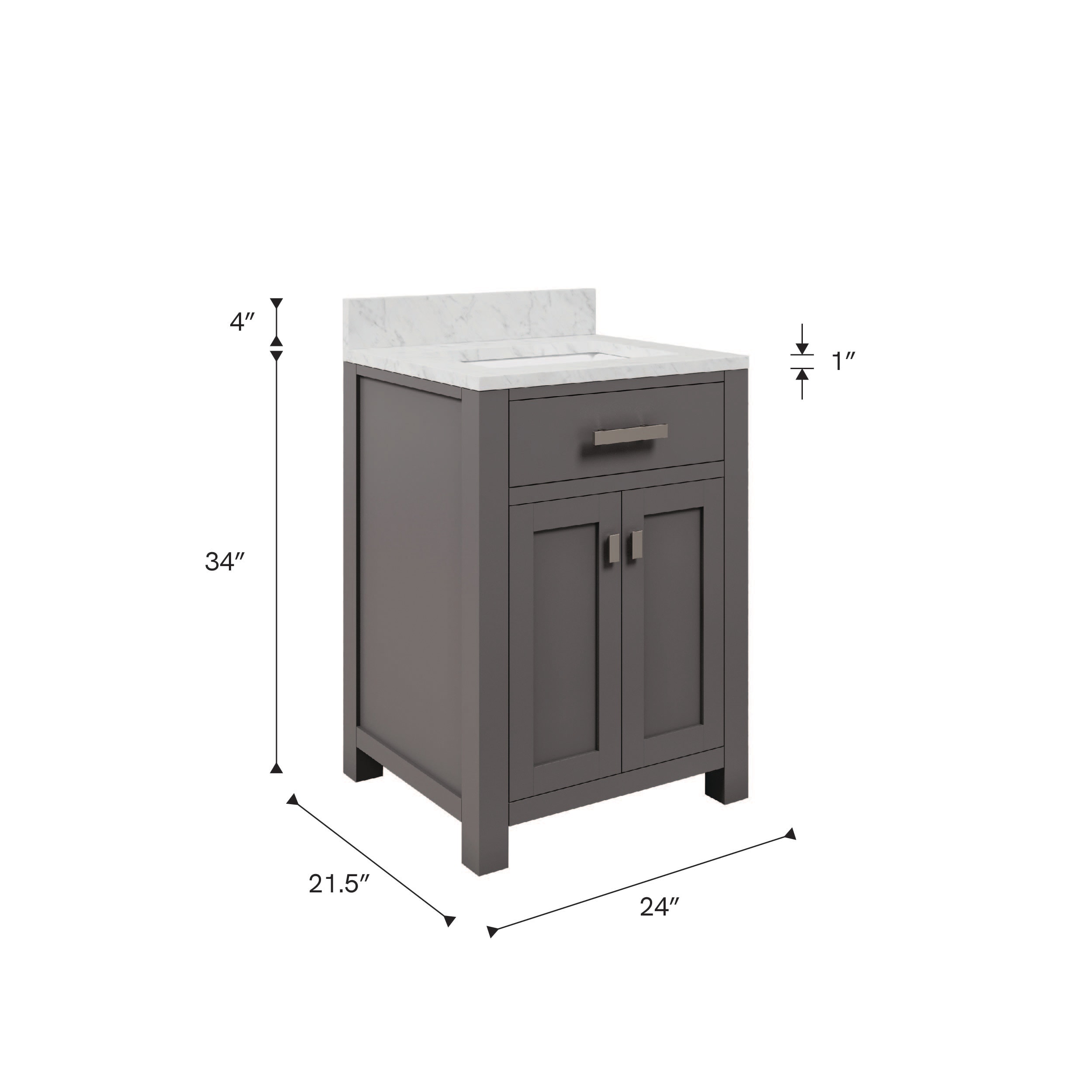 Water Creation MADISON24G Bath-Vanity-Combo - View #8