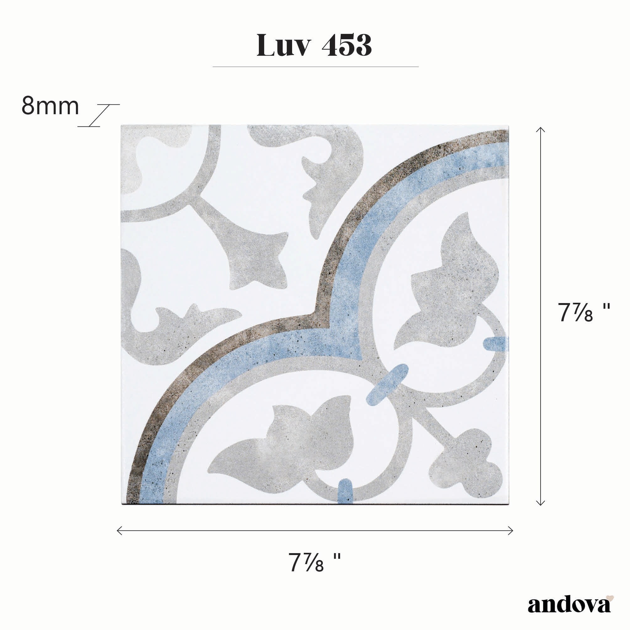 Andova Tiles ANDLUV453 Ceramic-Tile - View #11