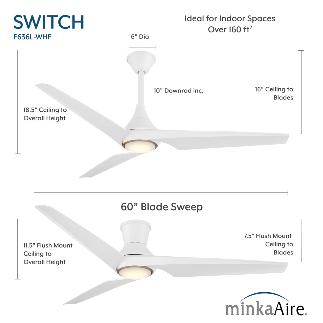Minka Aire F636L-WHF Ceiling-Fans - View #12