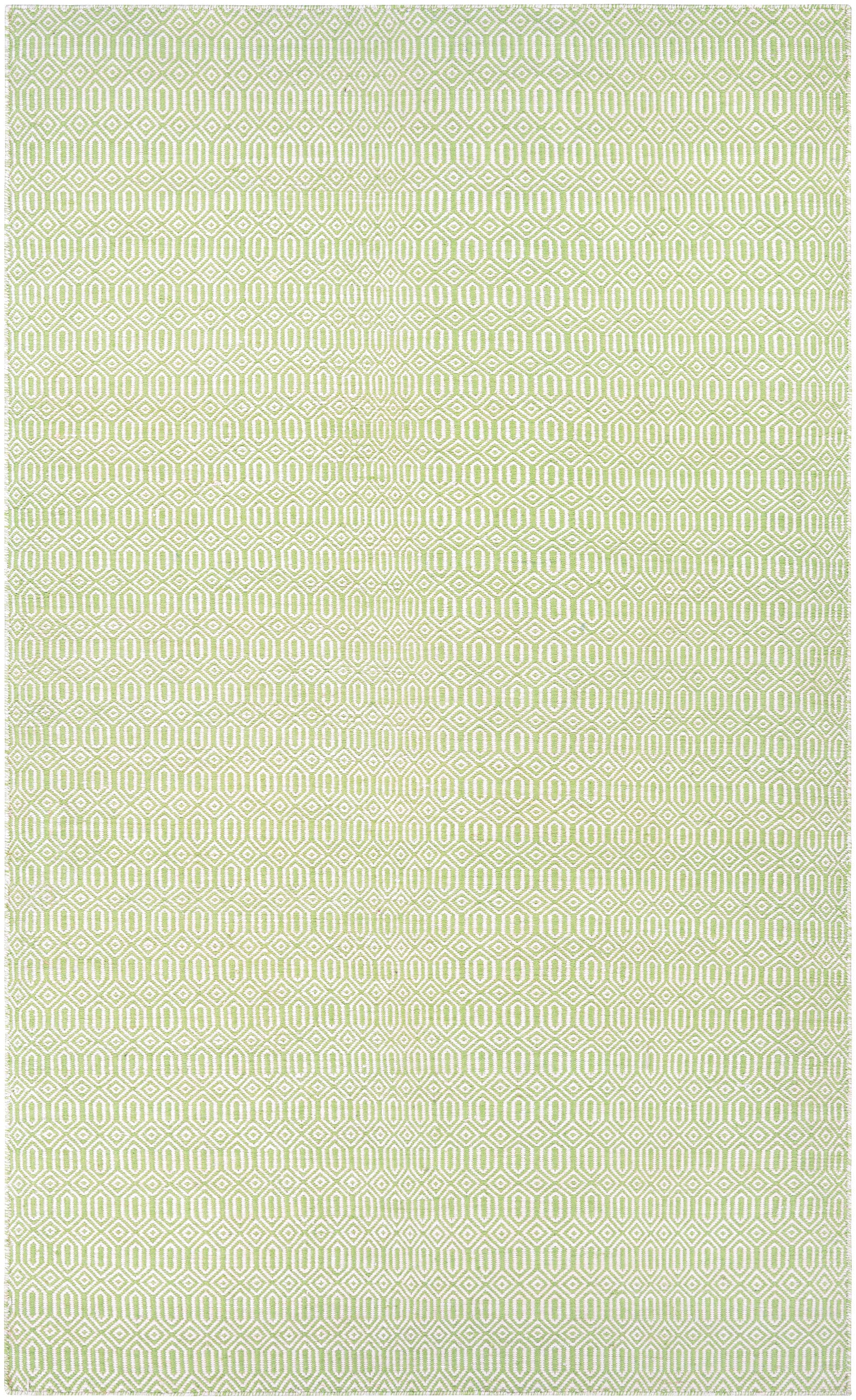Couristan 49600731020030T Cottages 2 x 3 (ft) Microfiber Green Rectangular Indoor/Outdoor Geometric Area rug