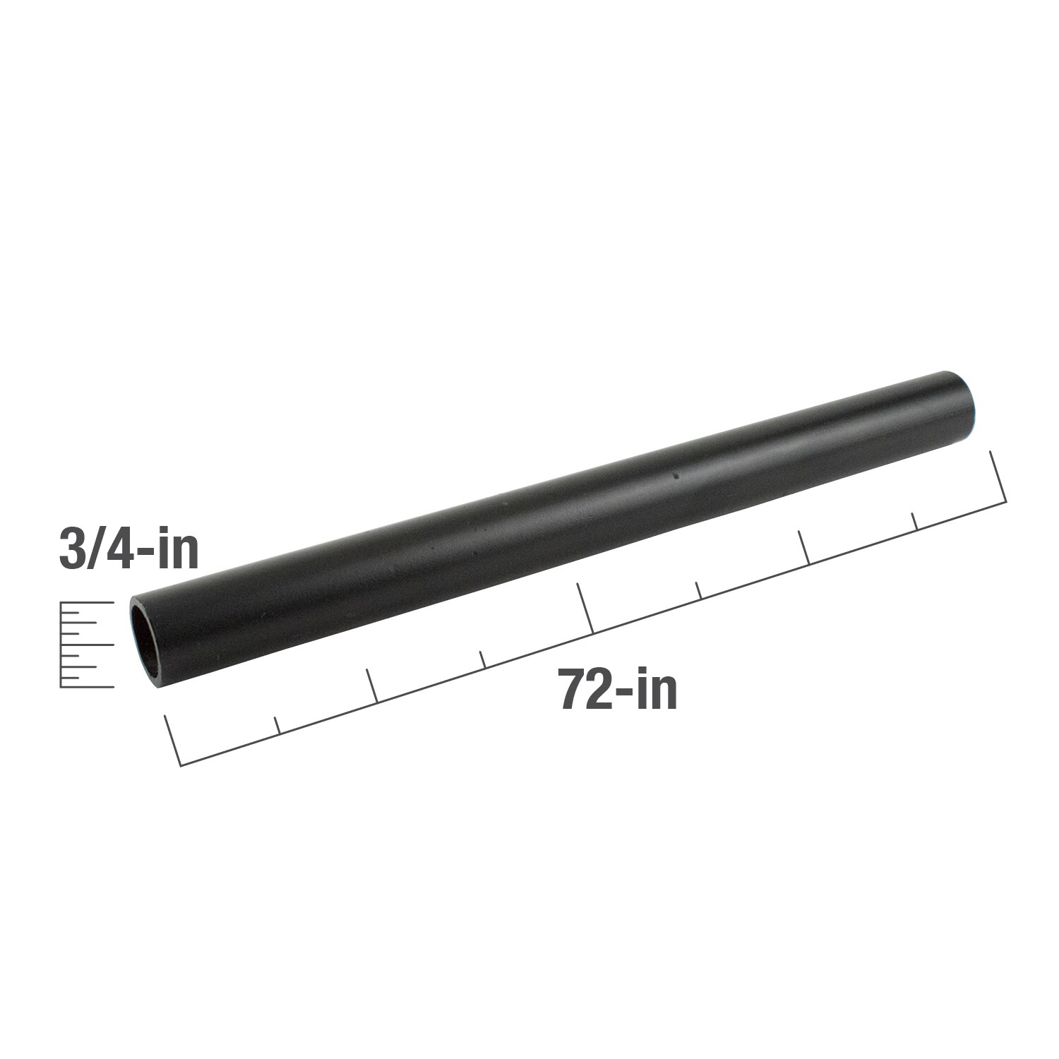 SteelTek 3/4-in x 72-in Structural Black Pipe in the Structural
