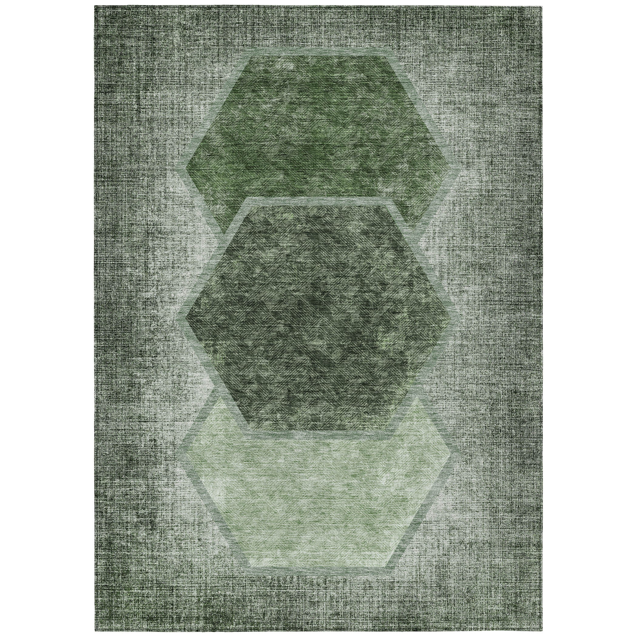 Addison Rugs ACN679OL30X46 Chantille ACN679OL 2 x 3 (ft) Polyester Olive Rectangular Indoor/Outdoor Geometric Machine washable Area rug
