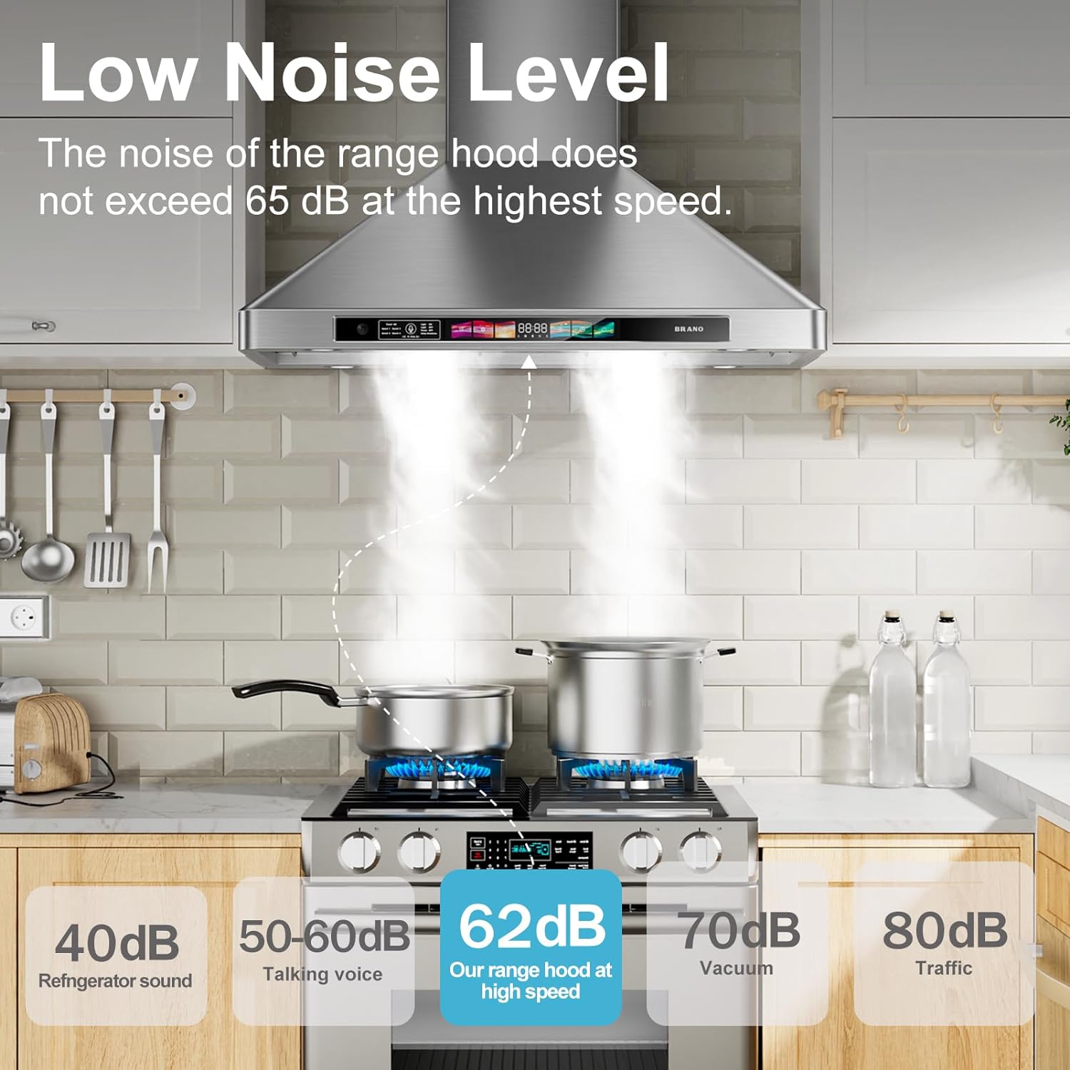 Damerin IU-RD10 Wall-Mounted-Range-Hoods - View #7